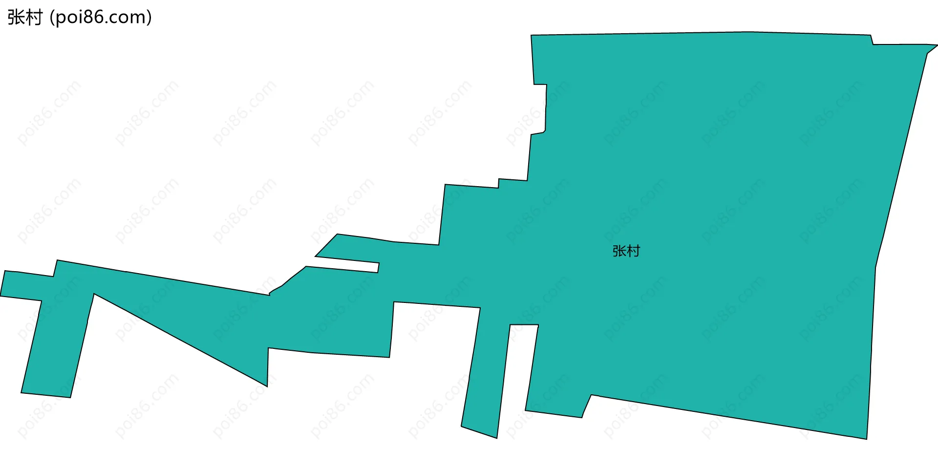张村边界地图