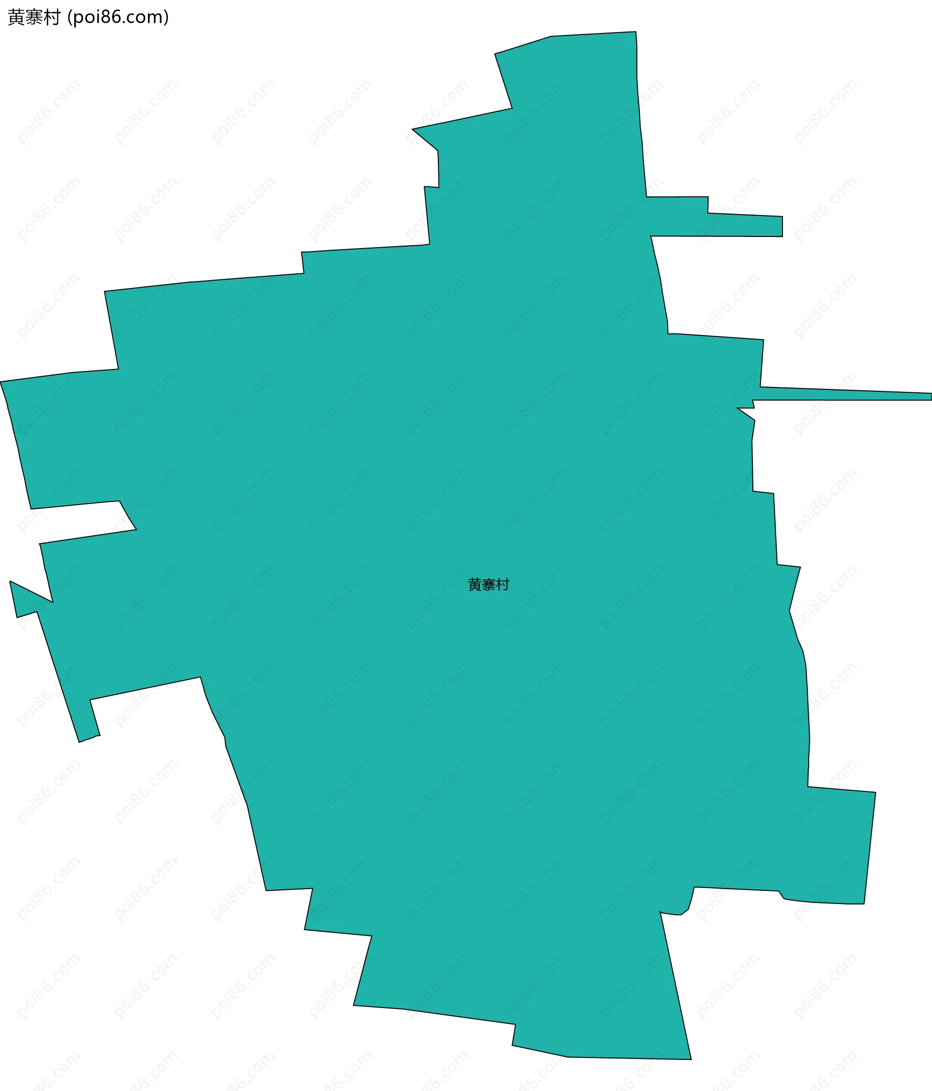 黄寨村边界地图