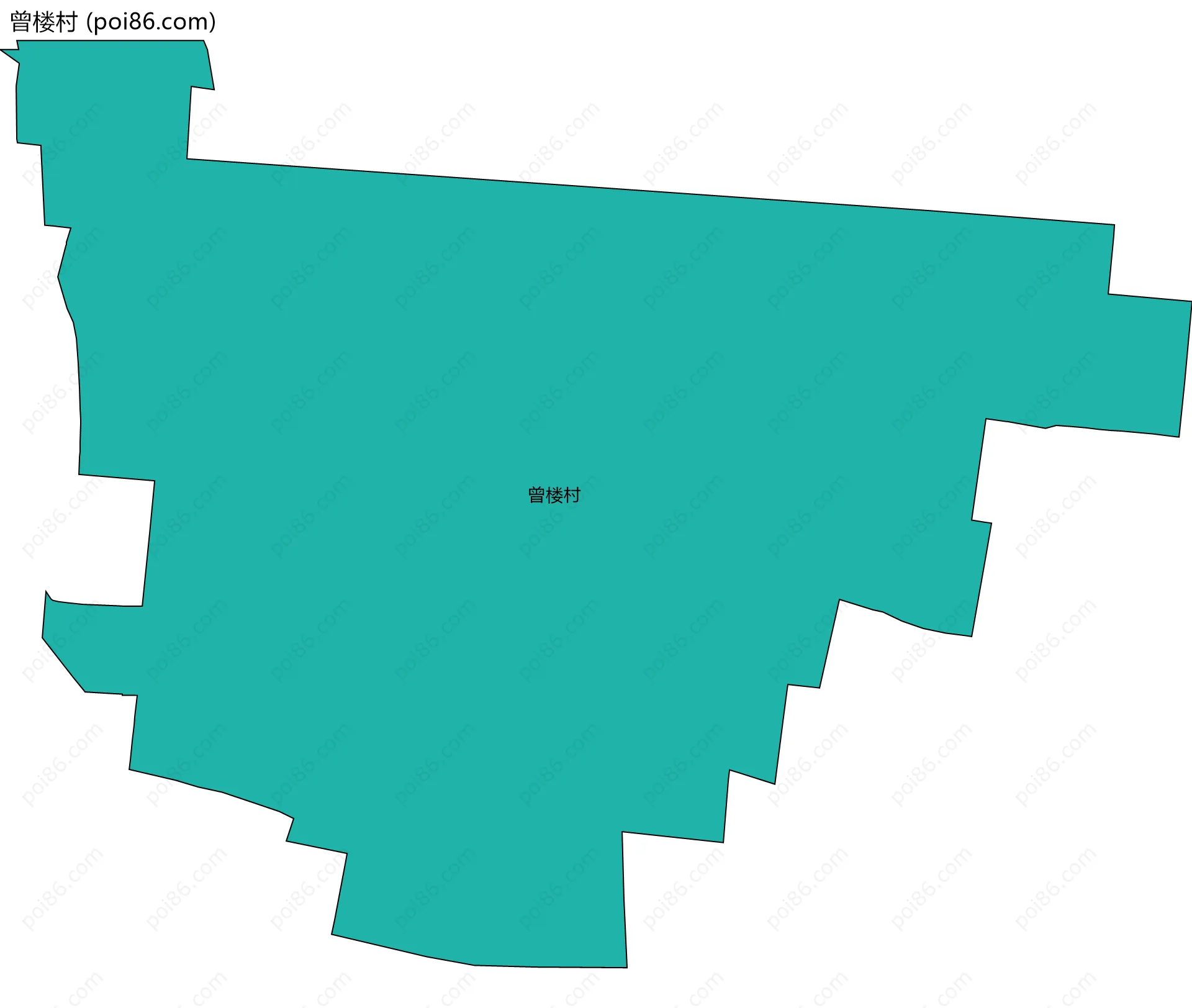 曾楼村边界地图