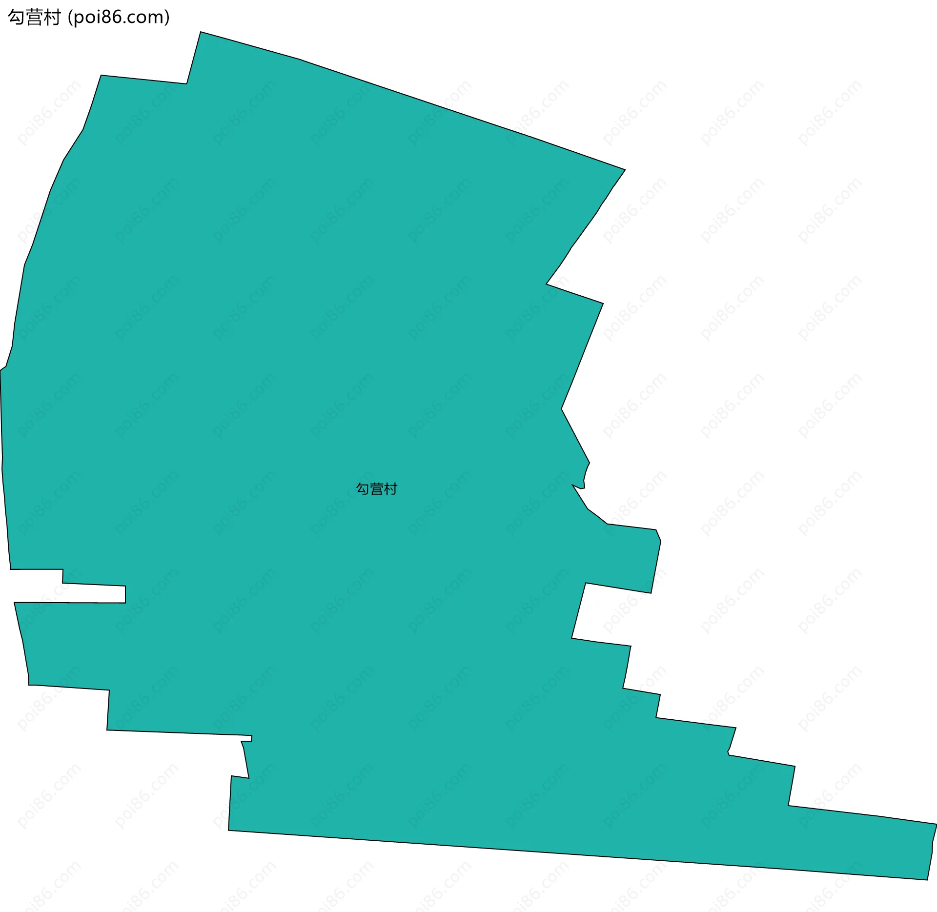 勾营村边界地图