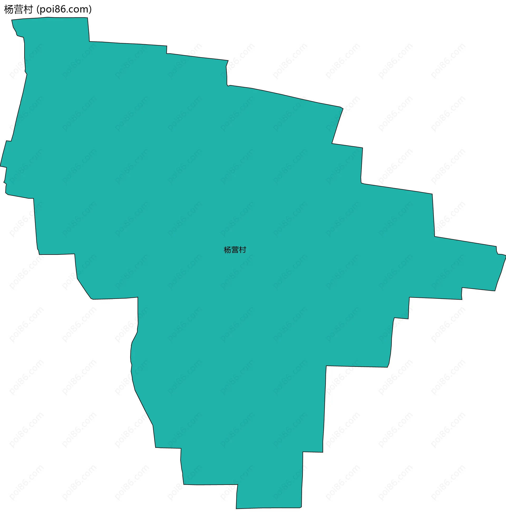 杨营村边界地图