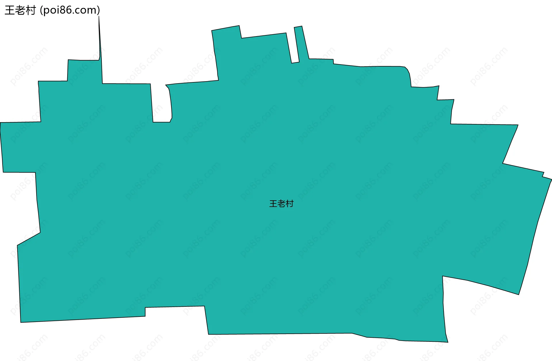 王老村边界地图