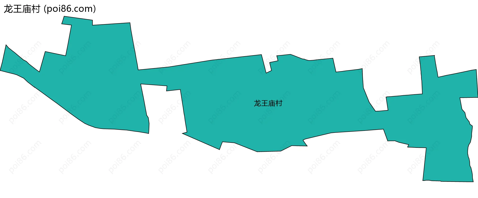 龙王庙村边界地图