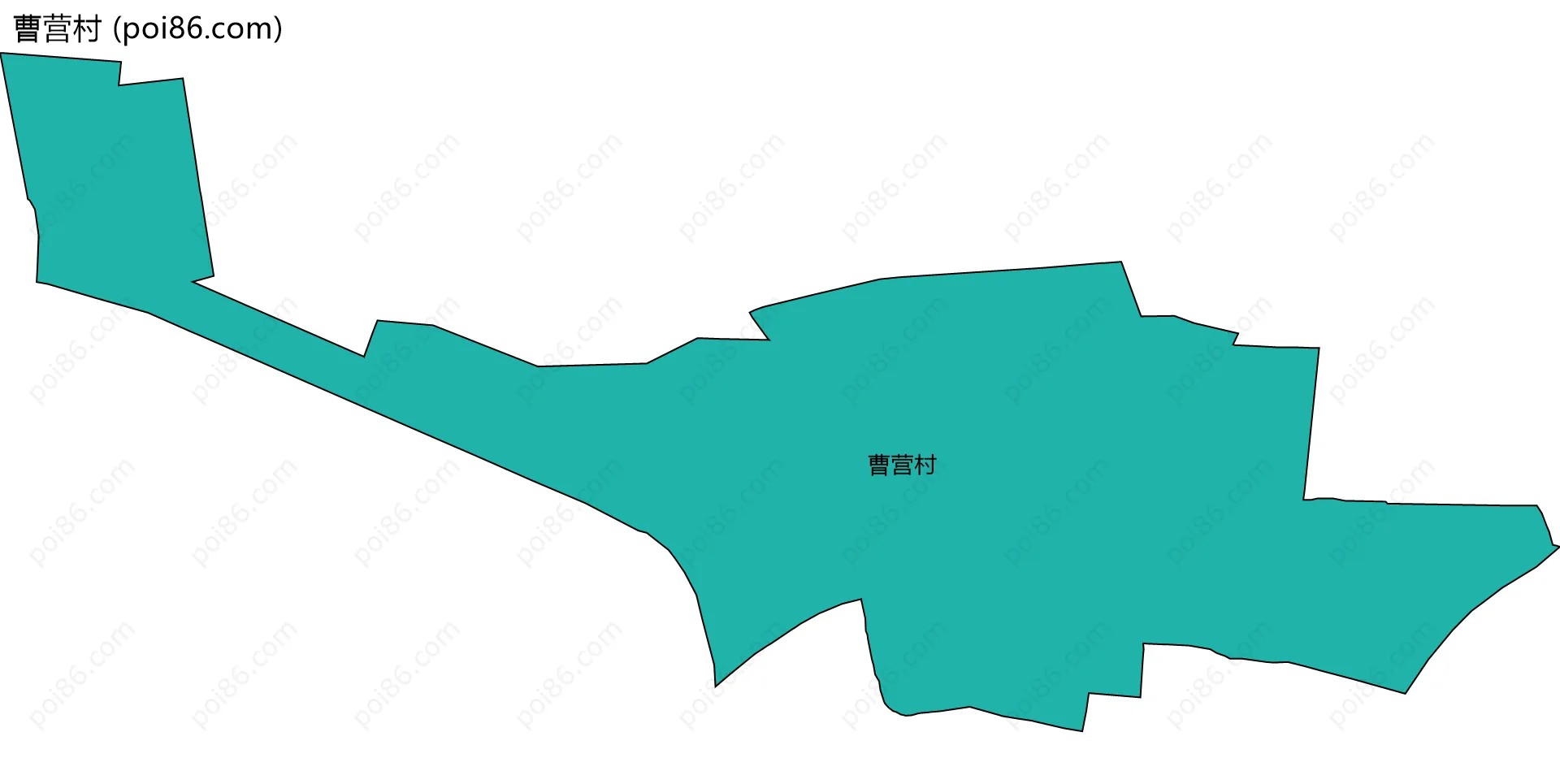 曹营村边界地图