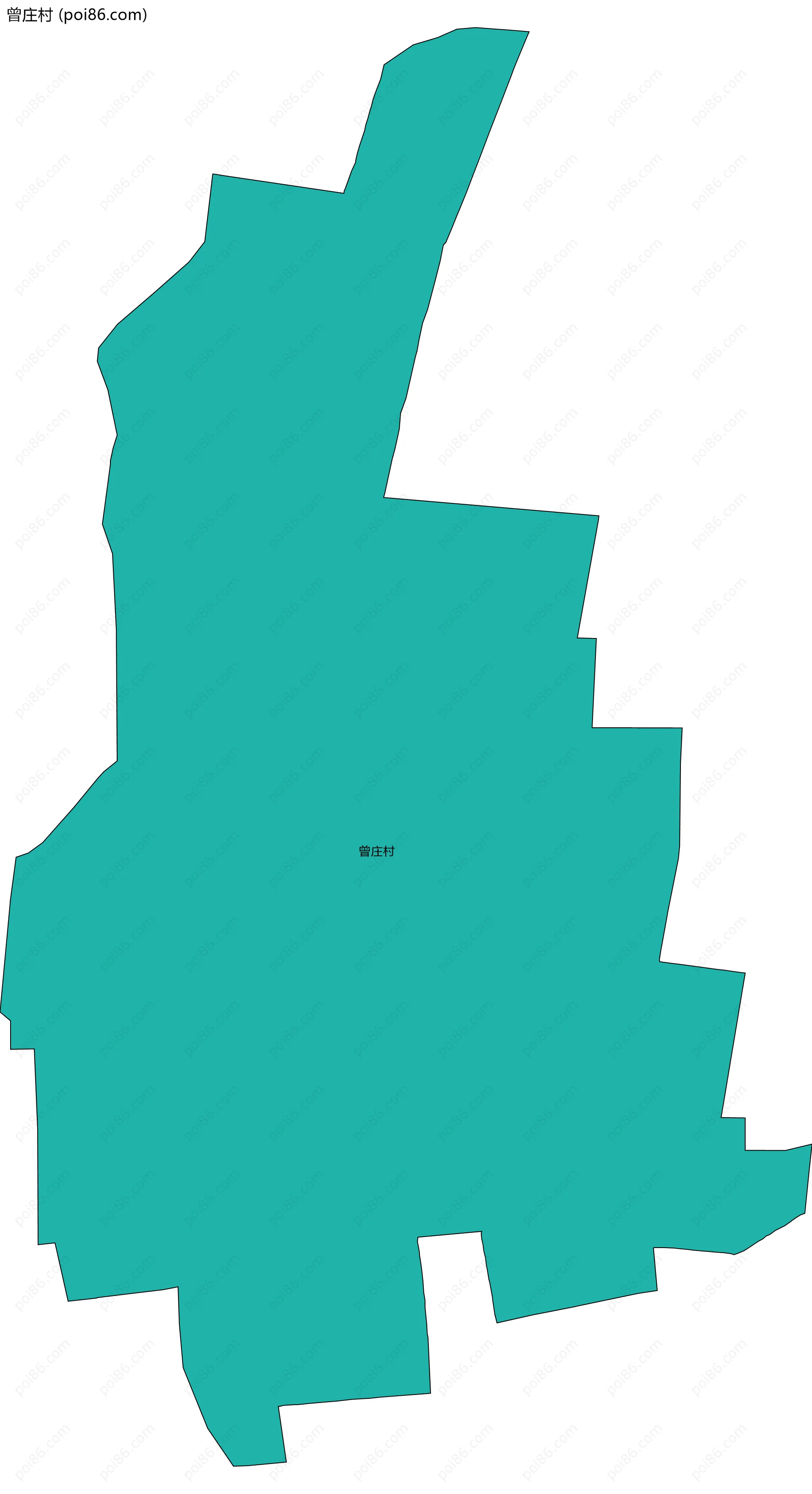曾庄村边界地图