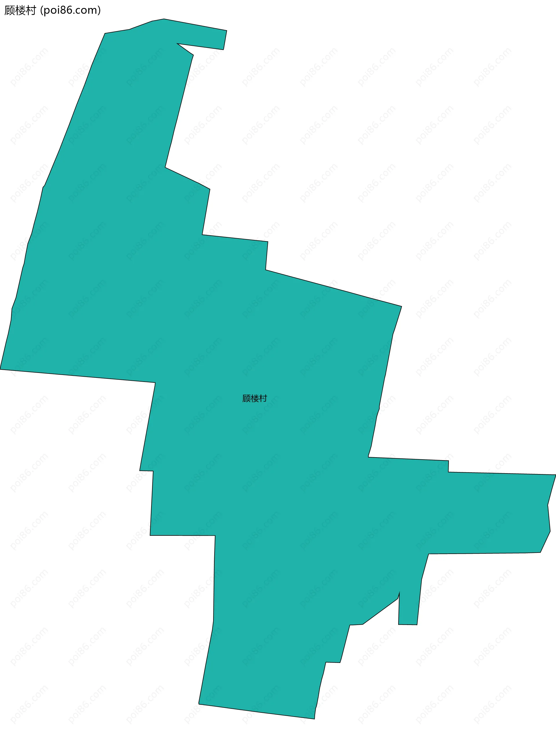 顾楼村边界地图