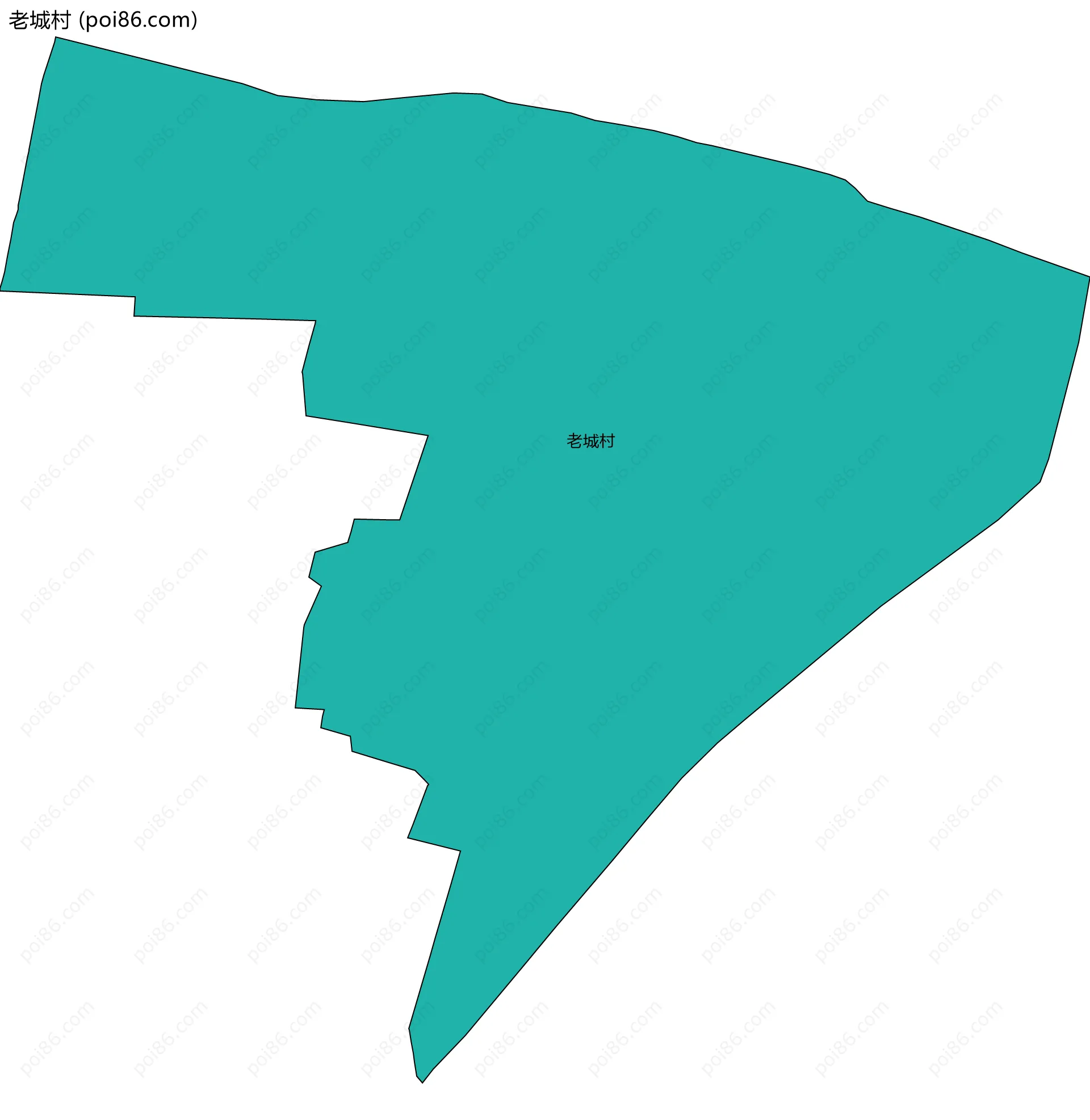 老城村边界地图