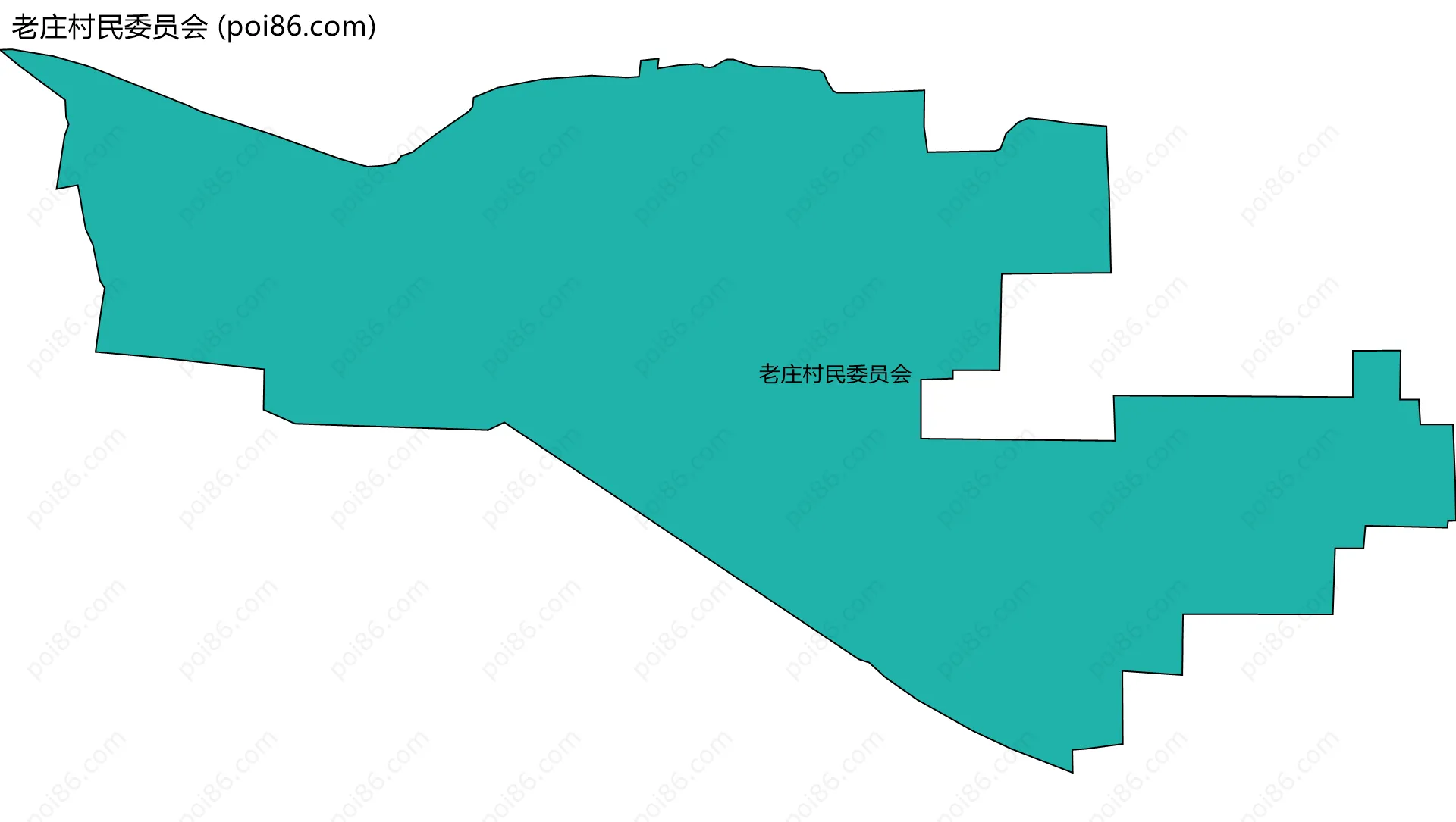 老庄村民委员会边界地图
