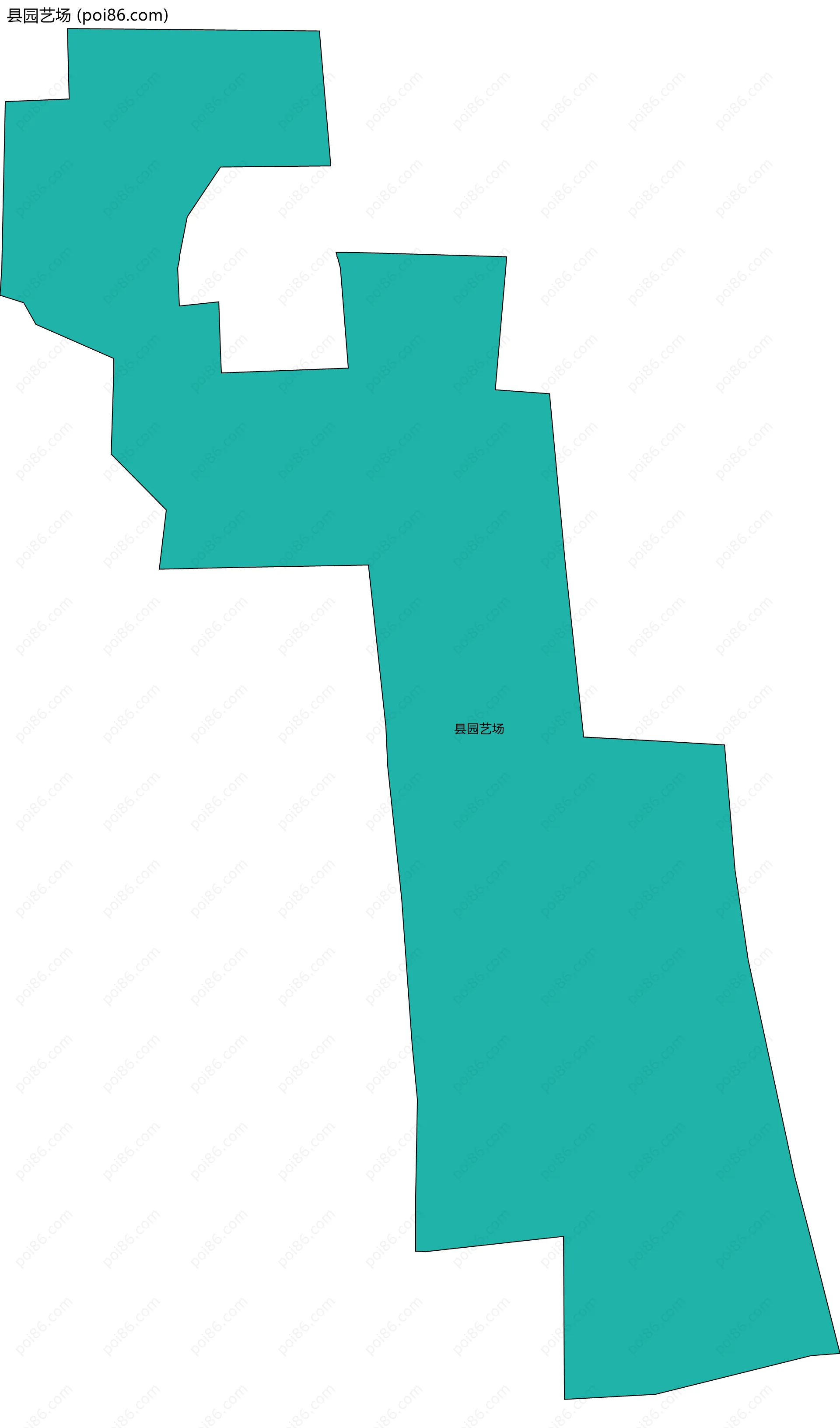 县园艺场边界地图