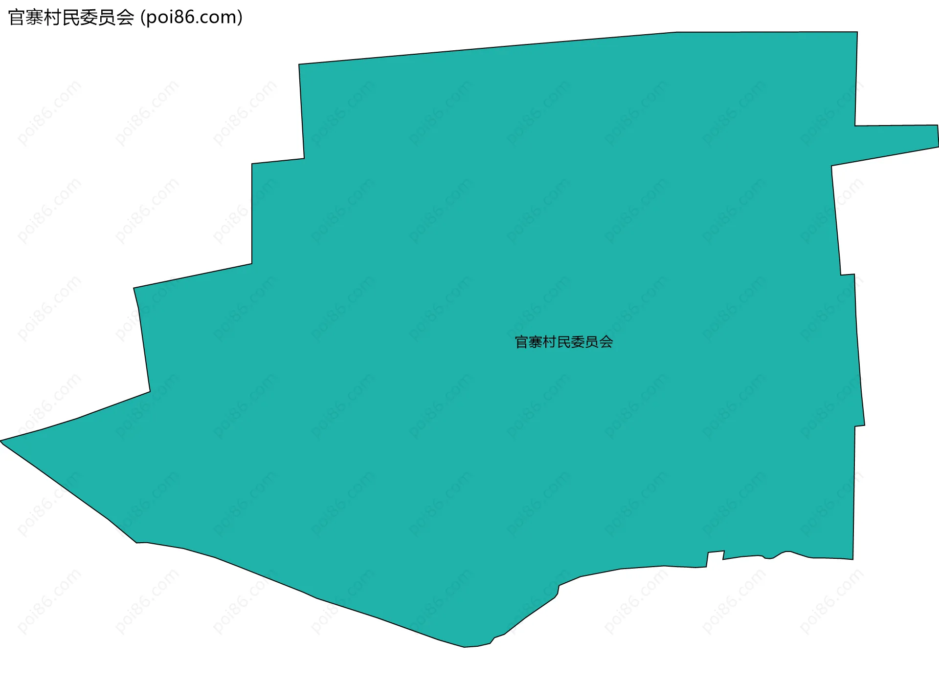 官寨村民委员会边界地图