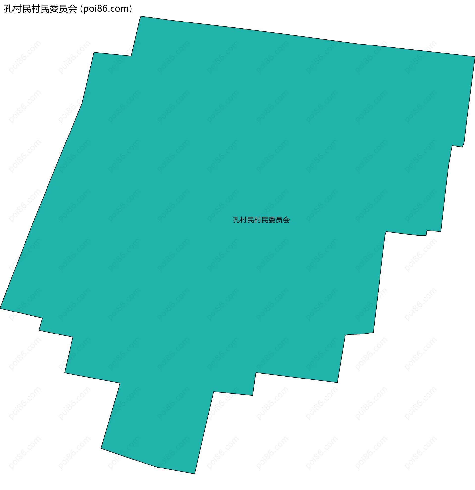 孔村民村民委员会边界地图