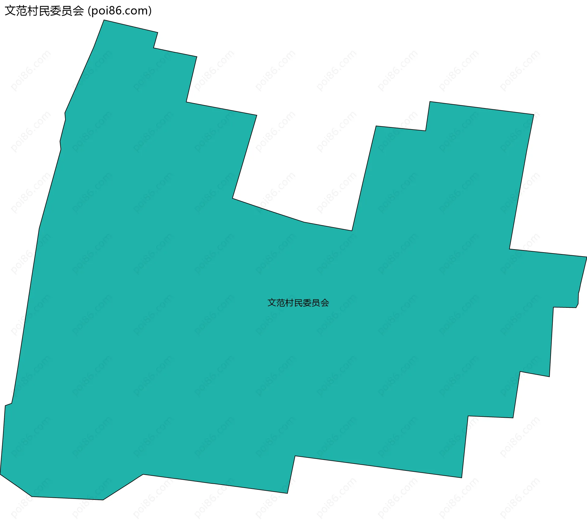 文范村民委员会边界地图