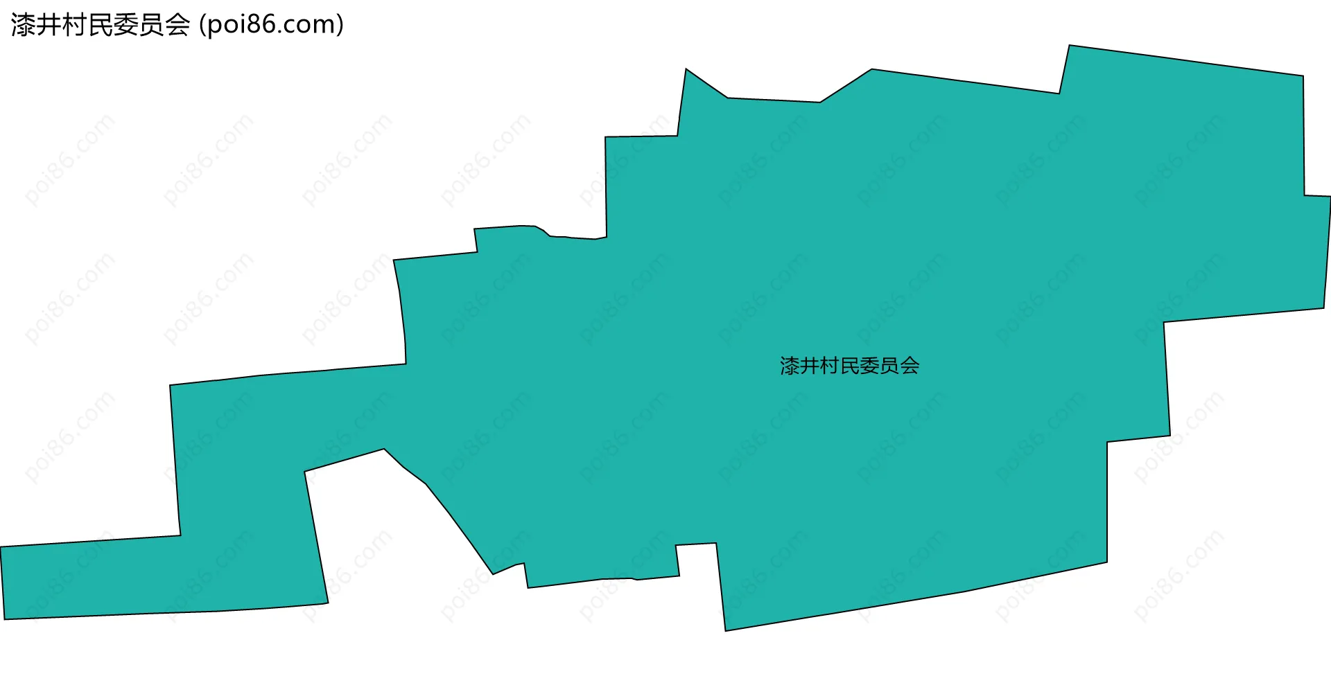 漆井村民委员会边界地图