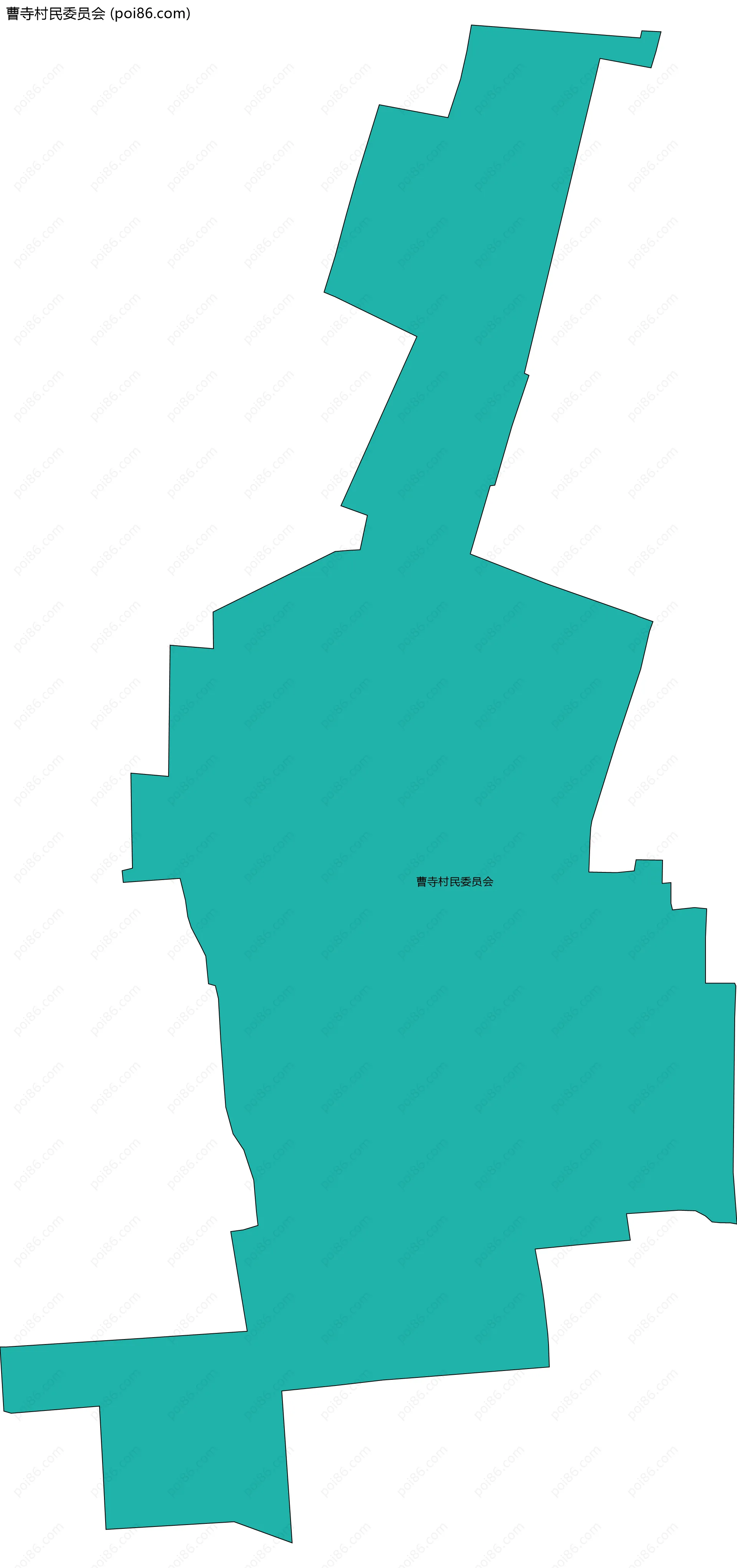 曹寺村民委员会边界地图