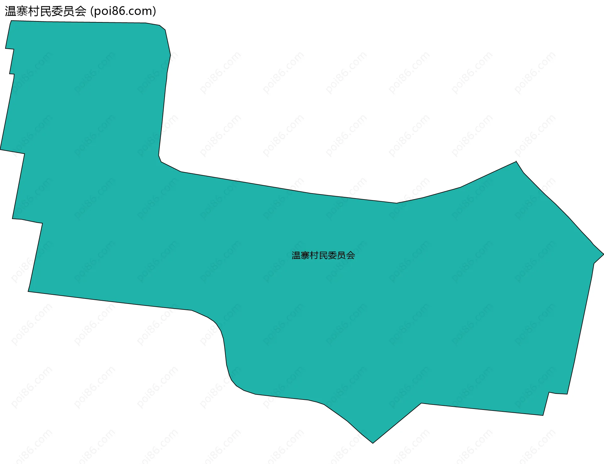 温寨村民委员会边界地图