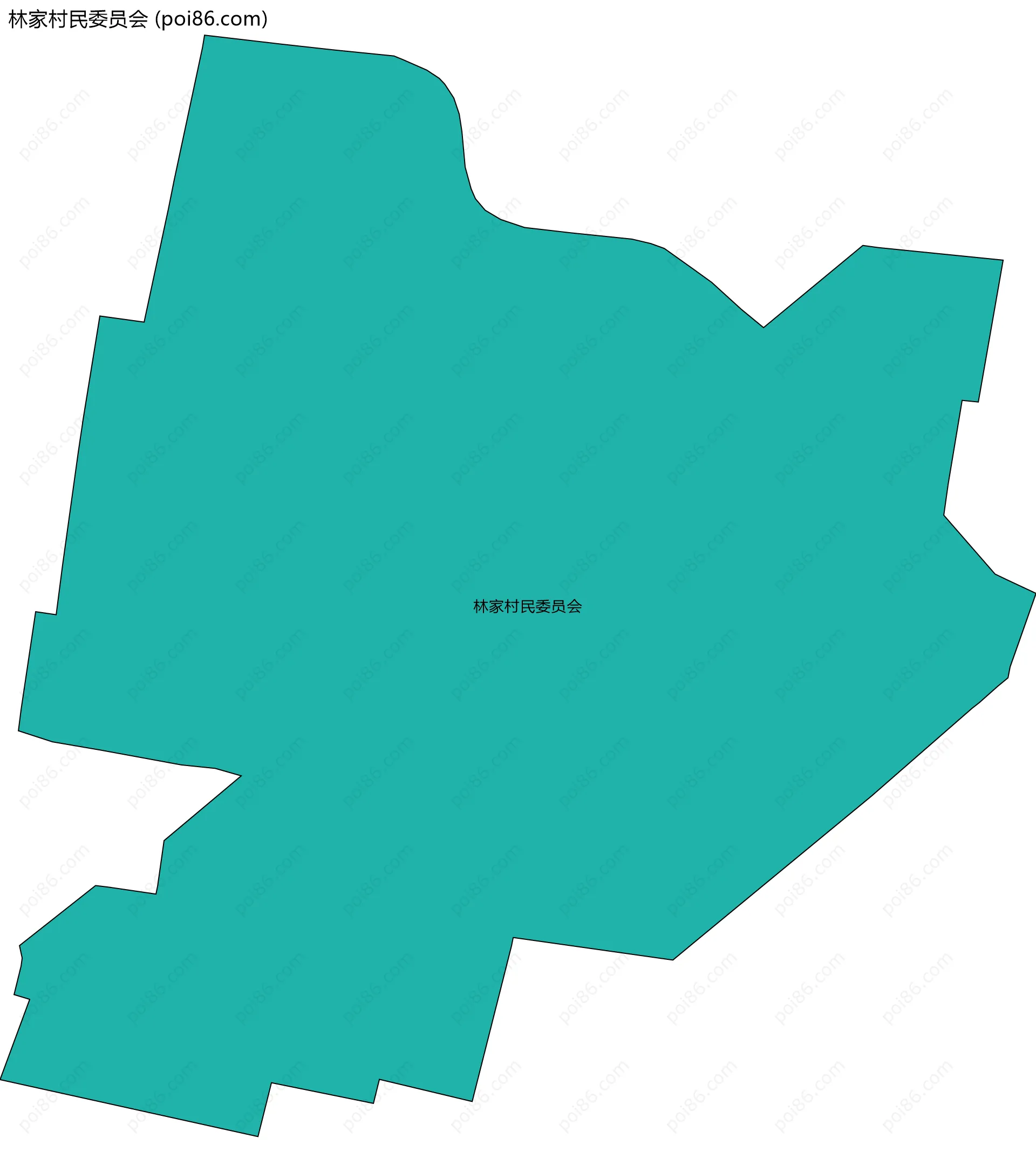 林家村民委员会边界地图
