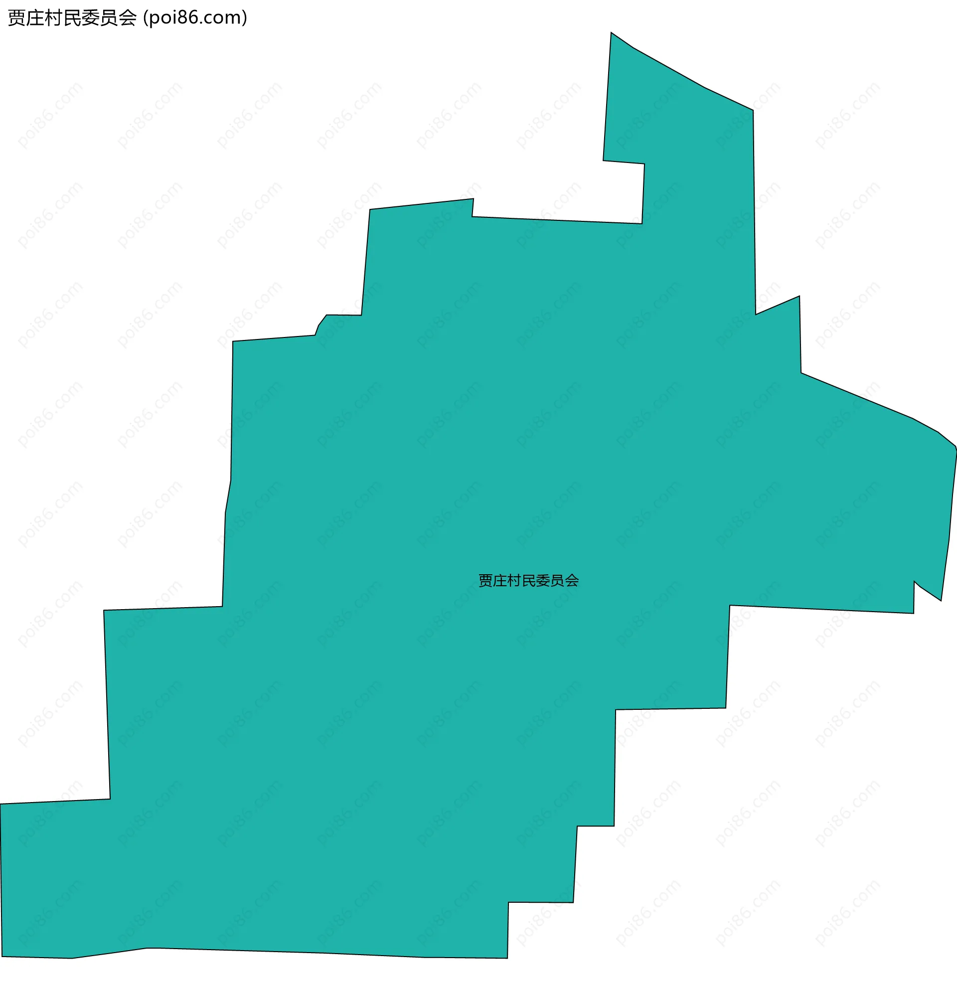 贾庄村民委员会边界地图
