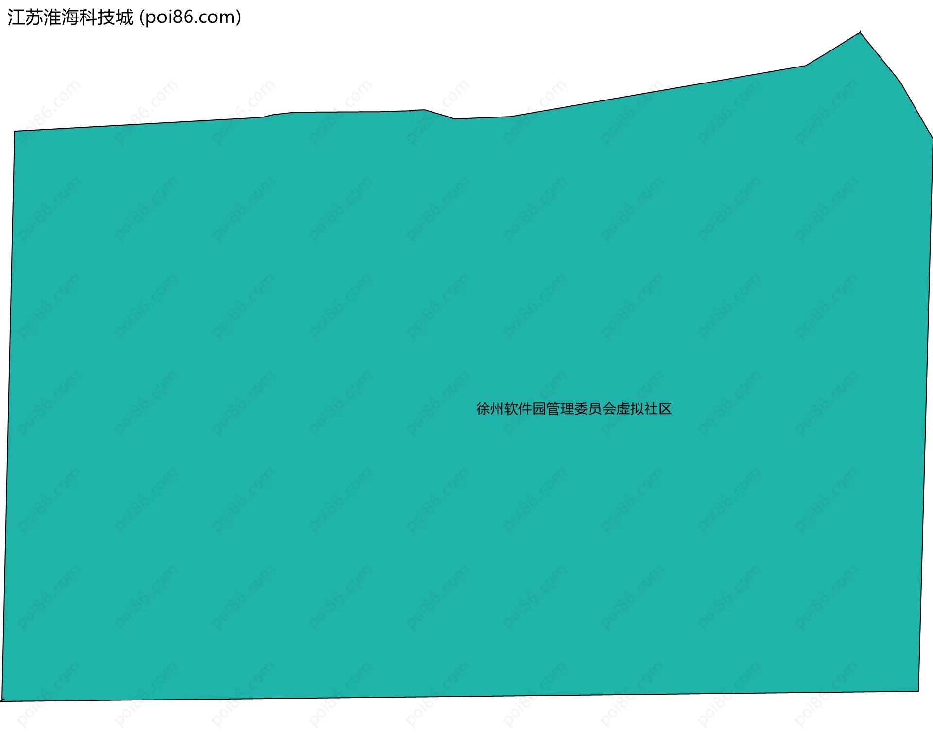 江苏淮海科技城边界地图(五级行政区划)