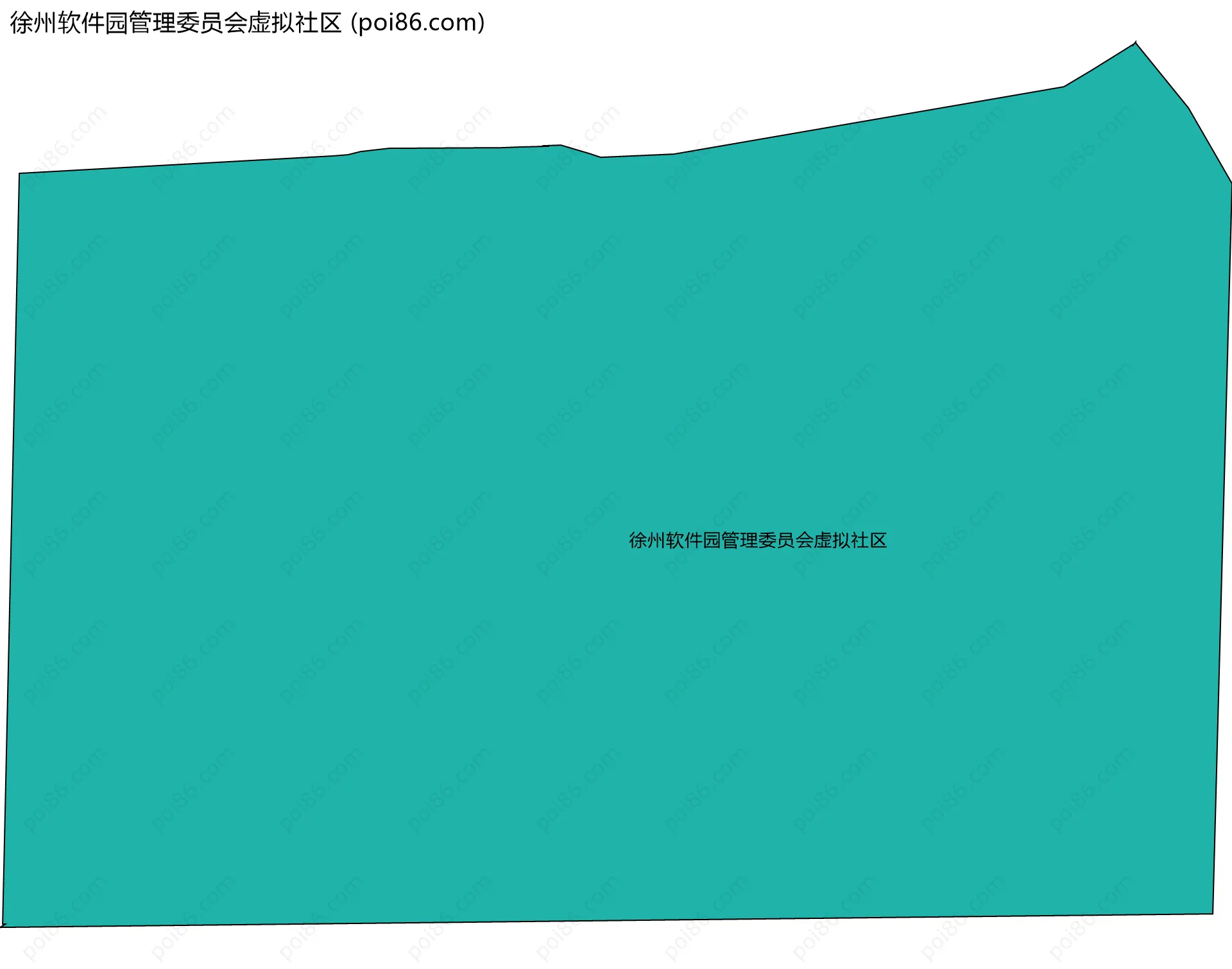 徐州软件园管理委员会虚拟社区边界地图