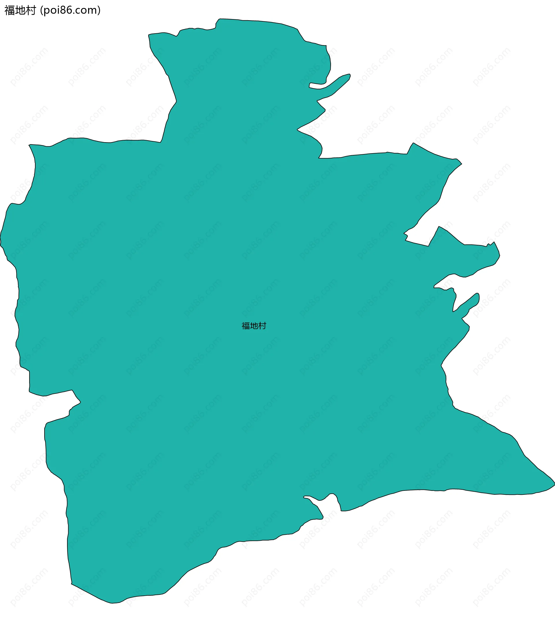 福地村边界地图