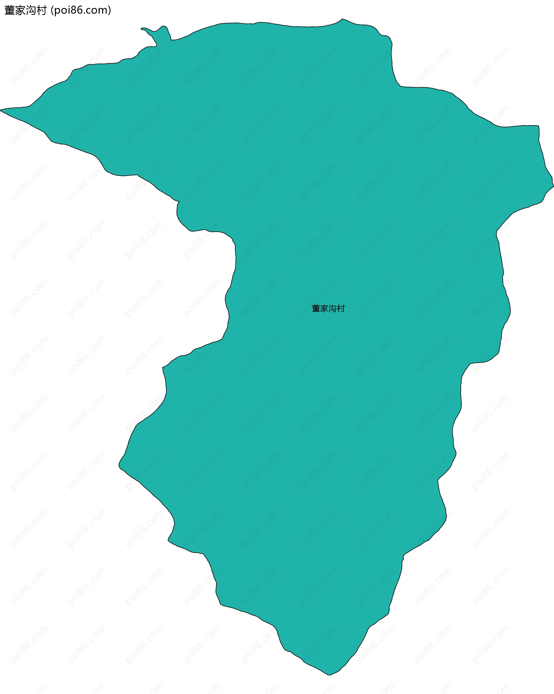 董家沟村边界地图