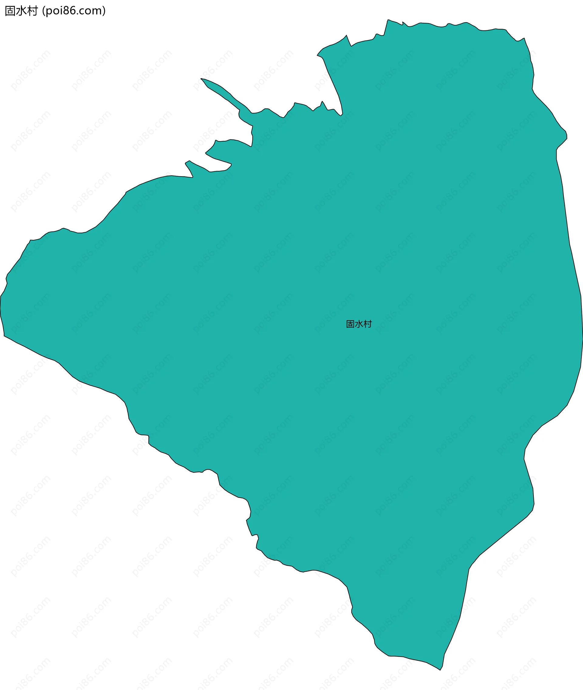 固水村边界地图