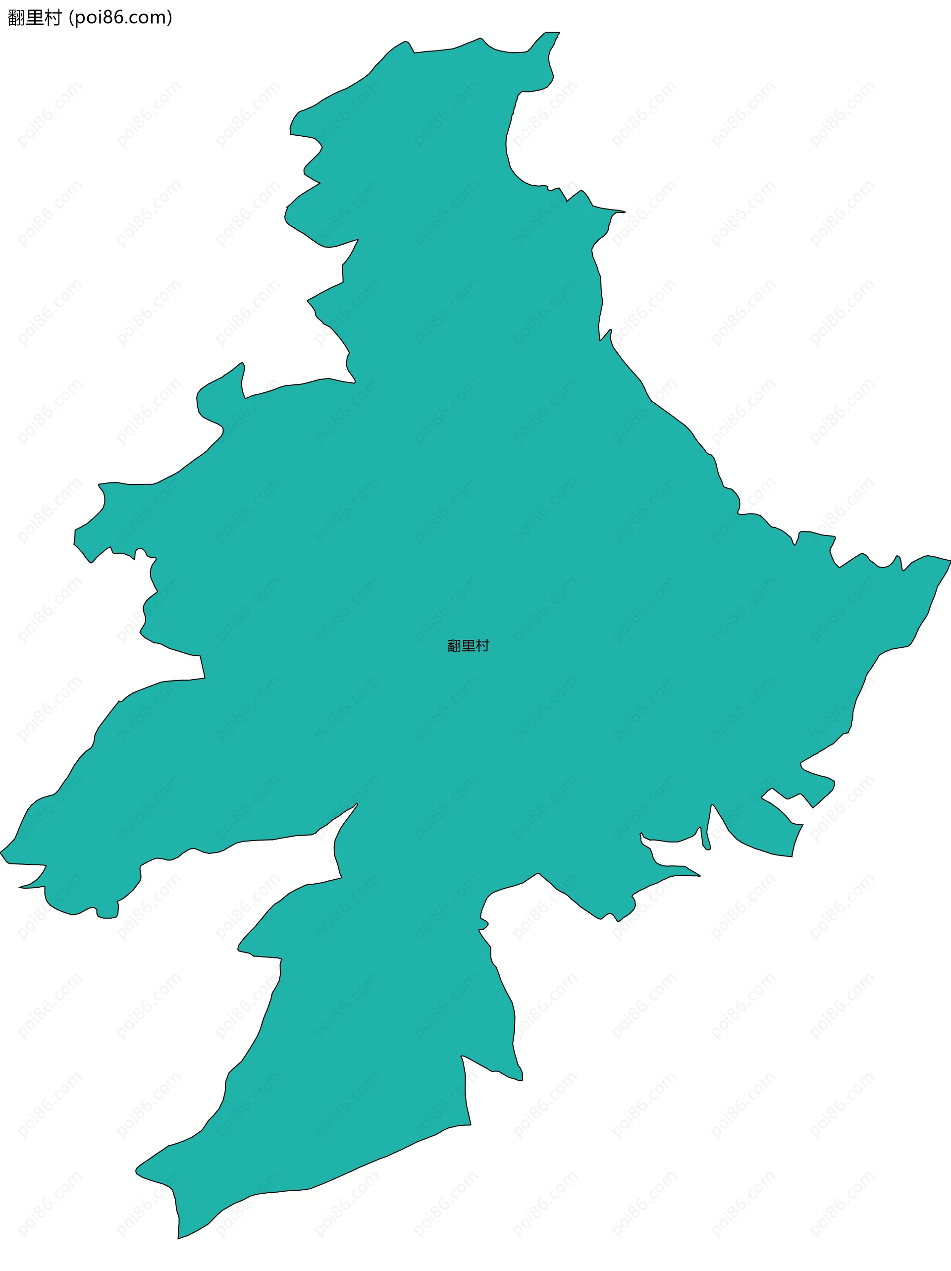 翻里村边界地图