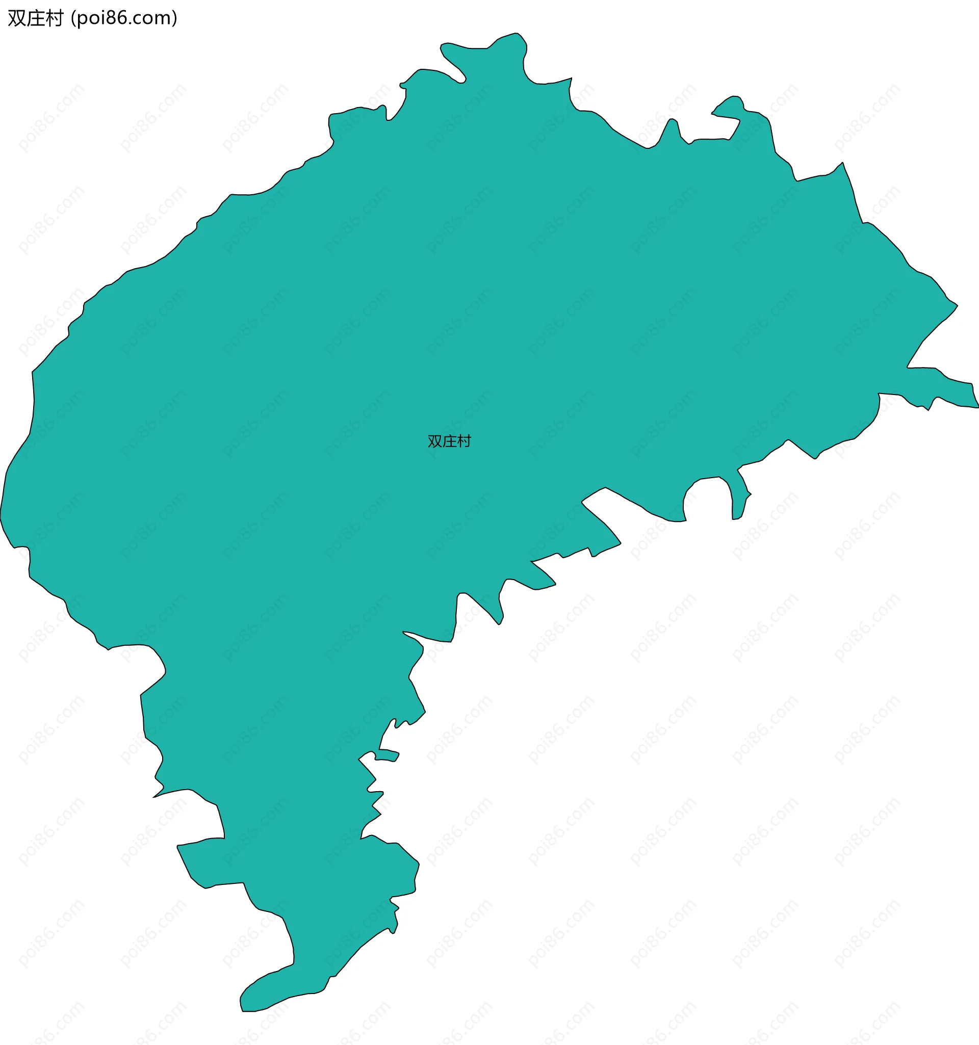 双庄村边界地图