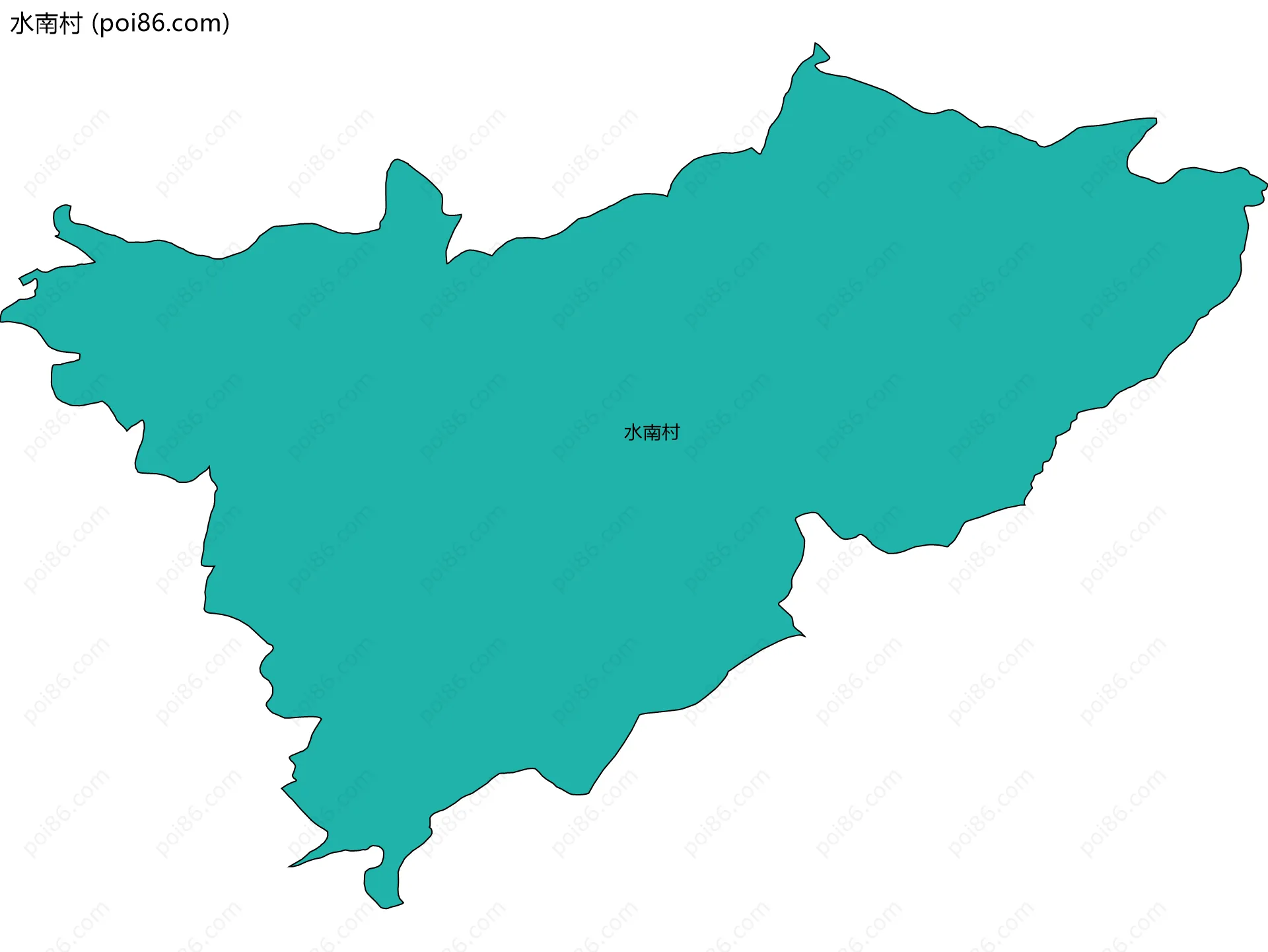 水南村边界地图