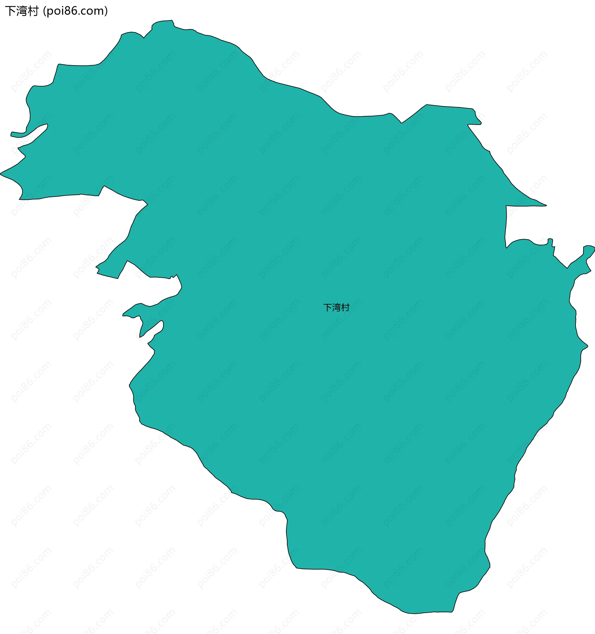 下湾村边界地图