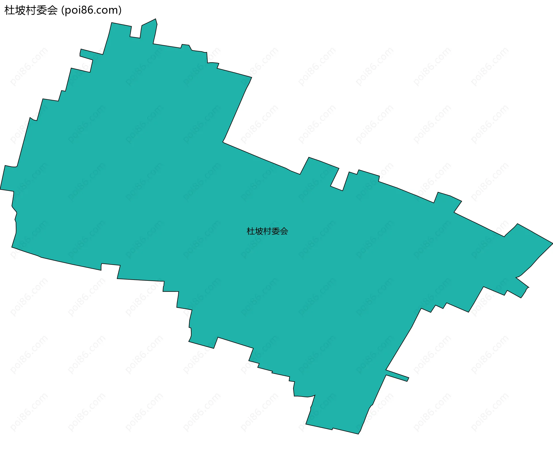 杜坡村委会边界地图