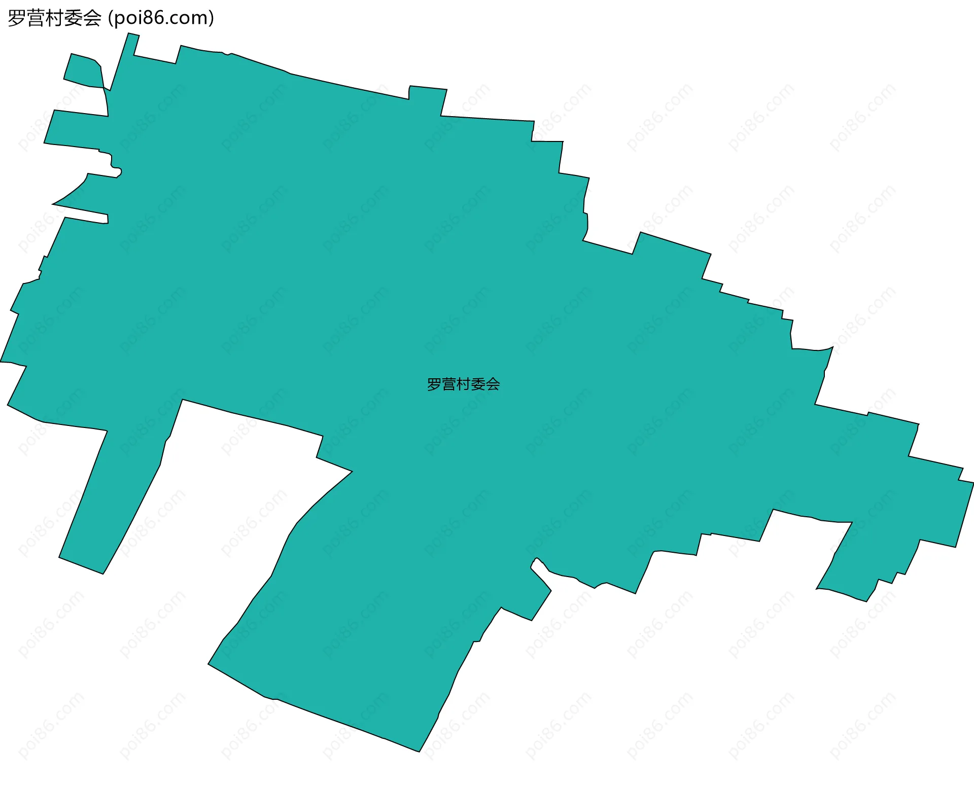 罗营村委会边界地图