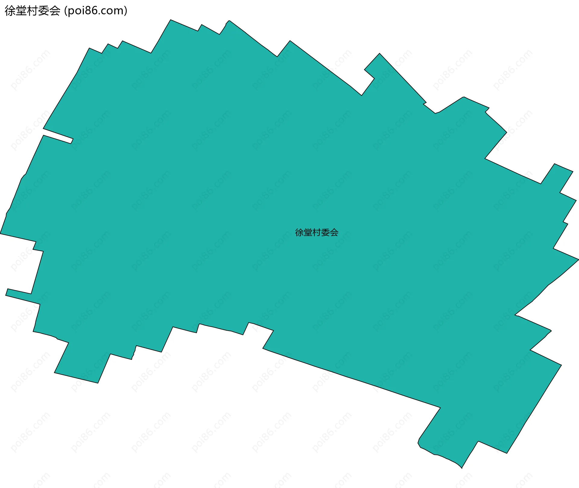 徐堂村委会边界地图