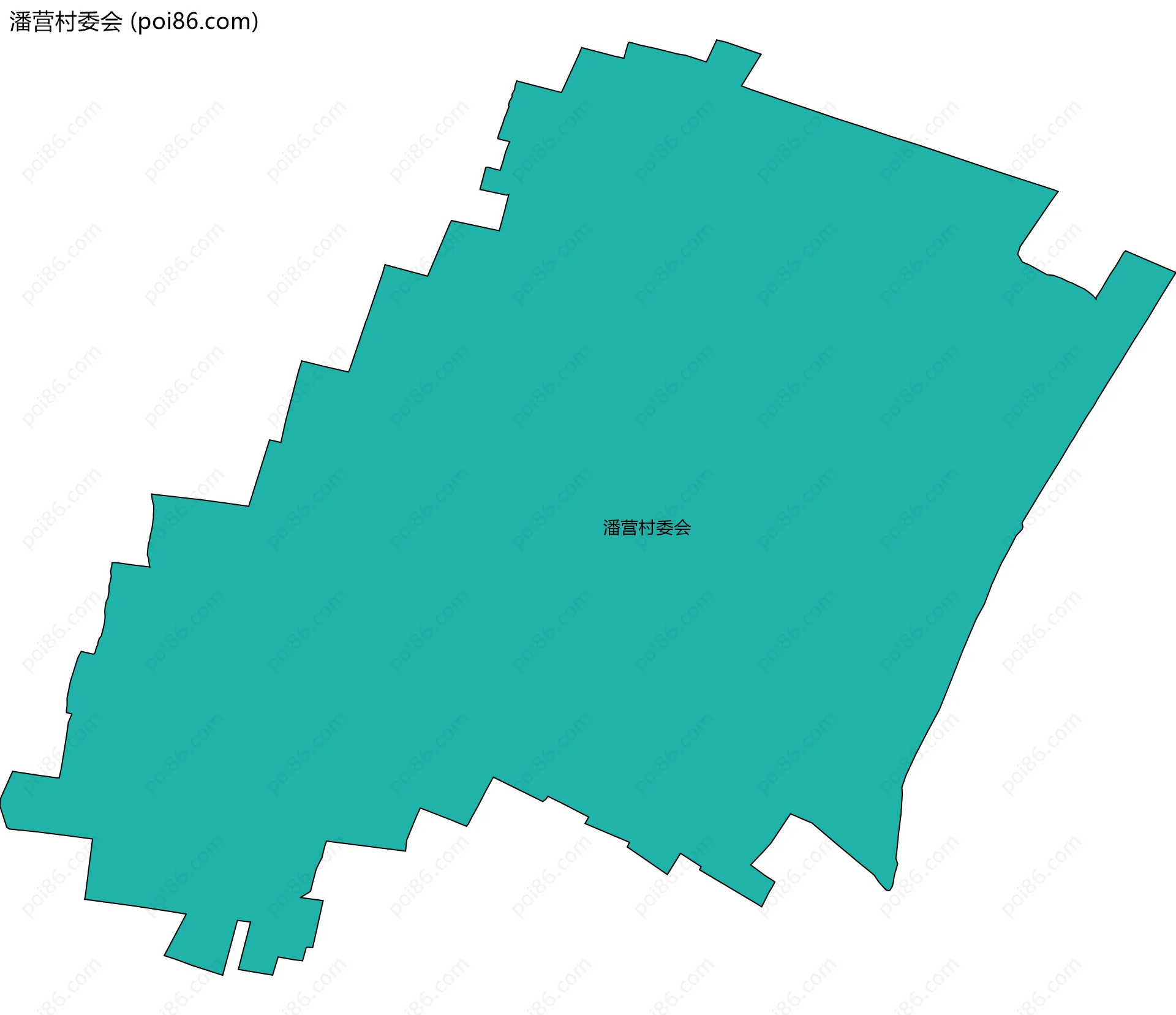 潘营村委会边界地图