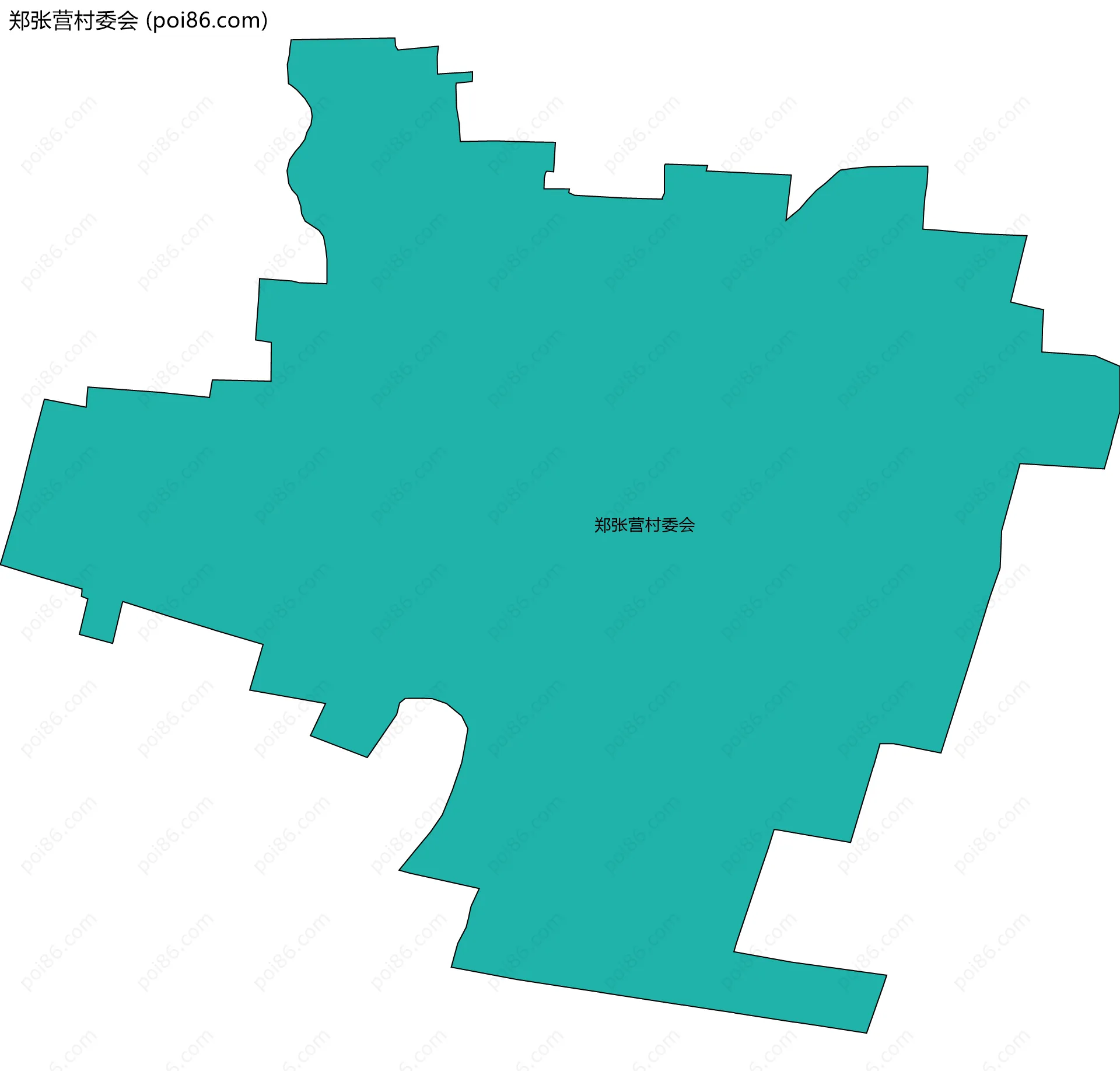 郑张营村委会边界地图