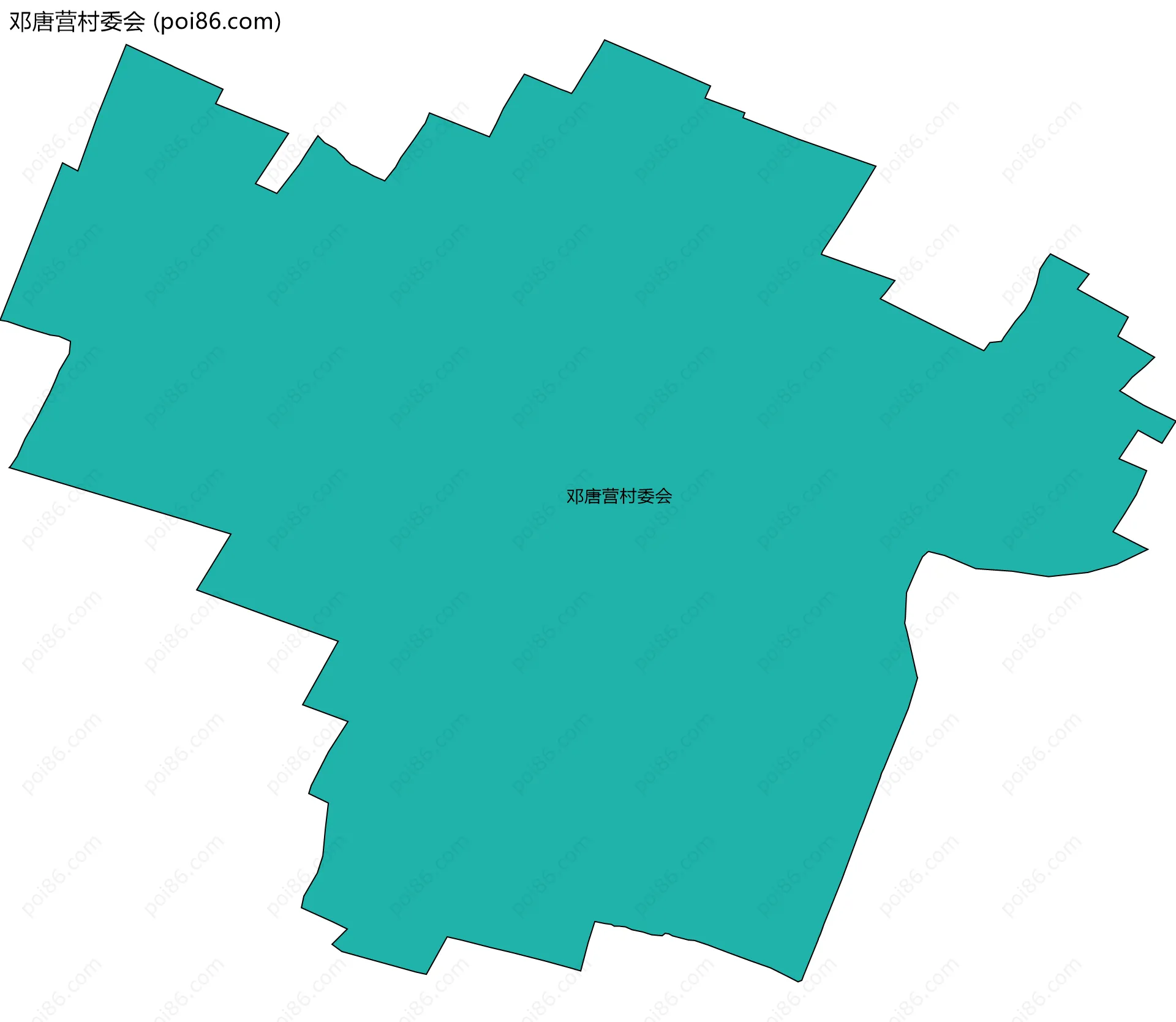 邓唐营村委会边界地图