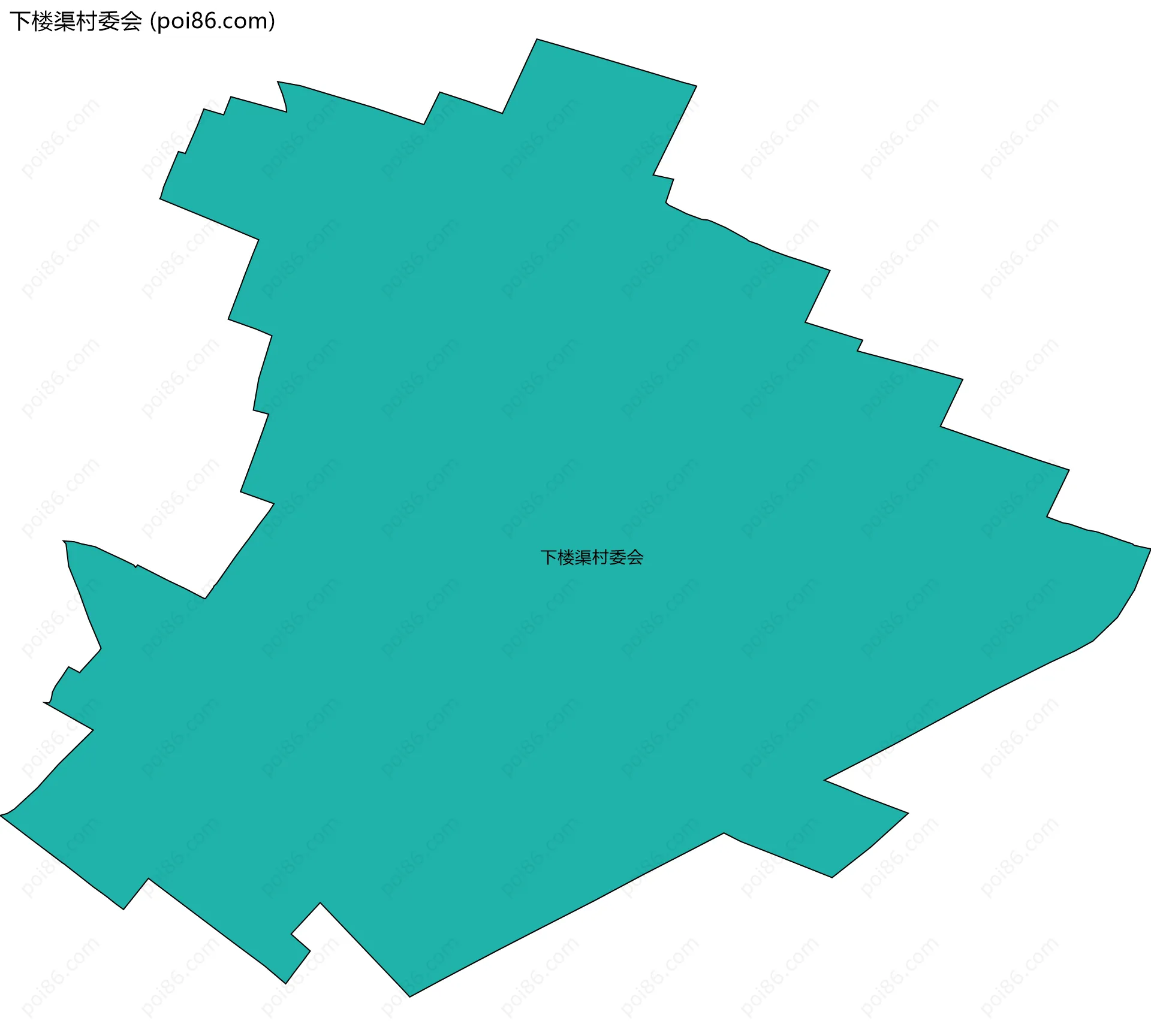 下楼渠村委会边界地图