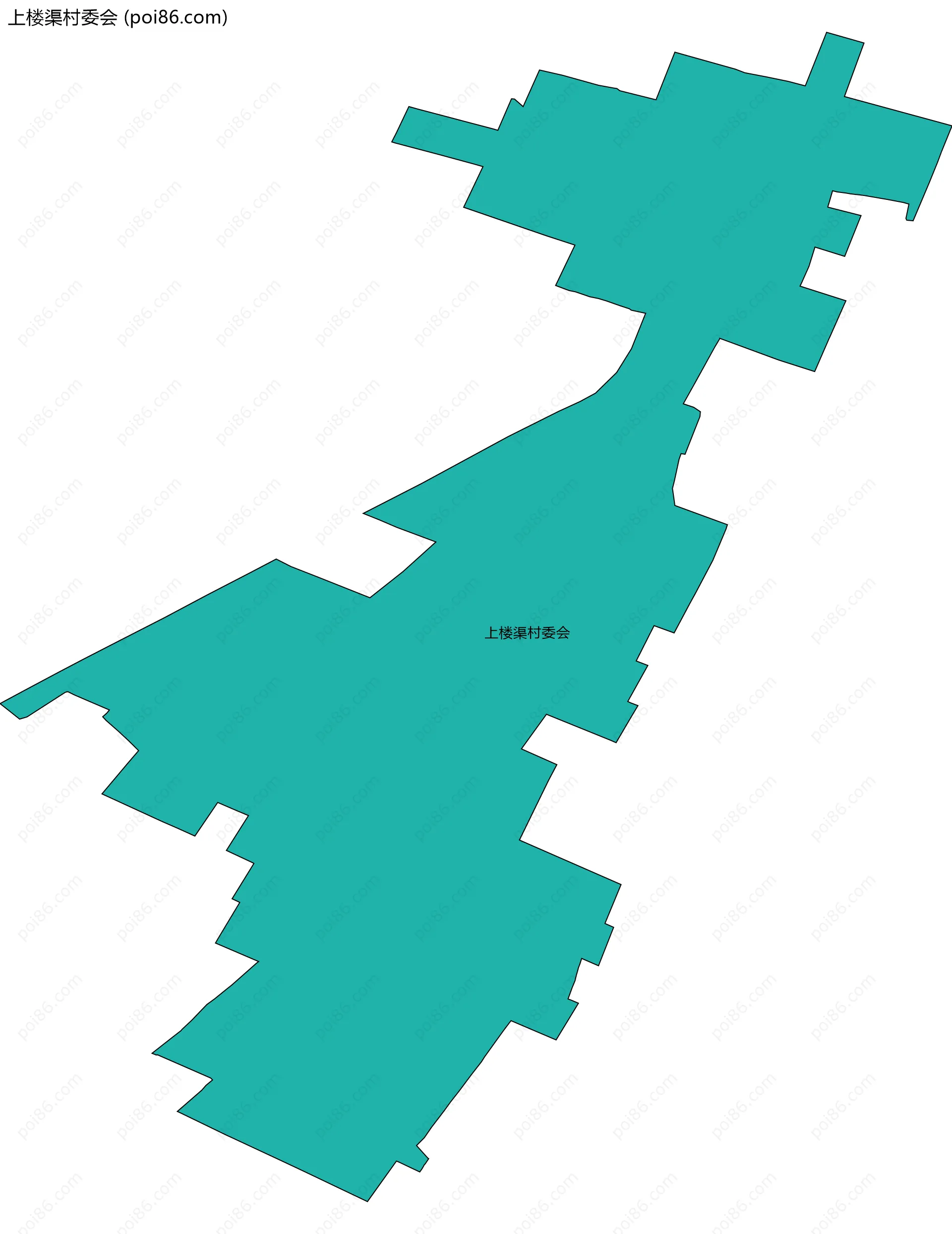 上楼渠村委会边界地图