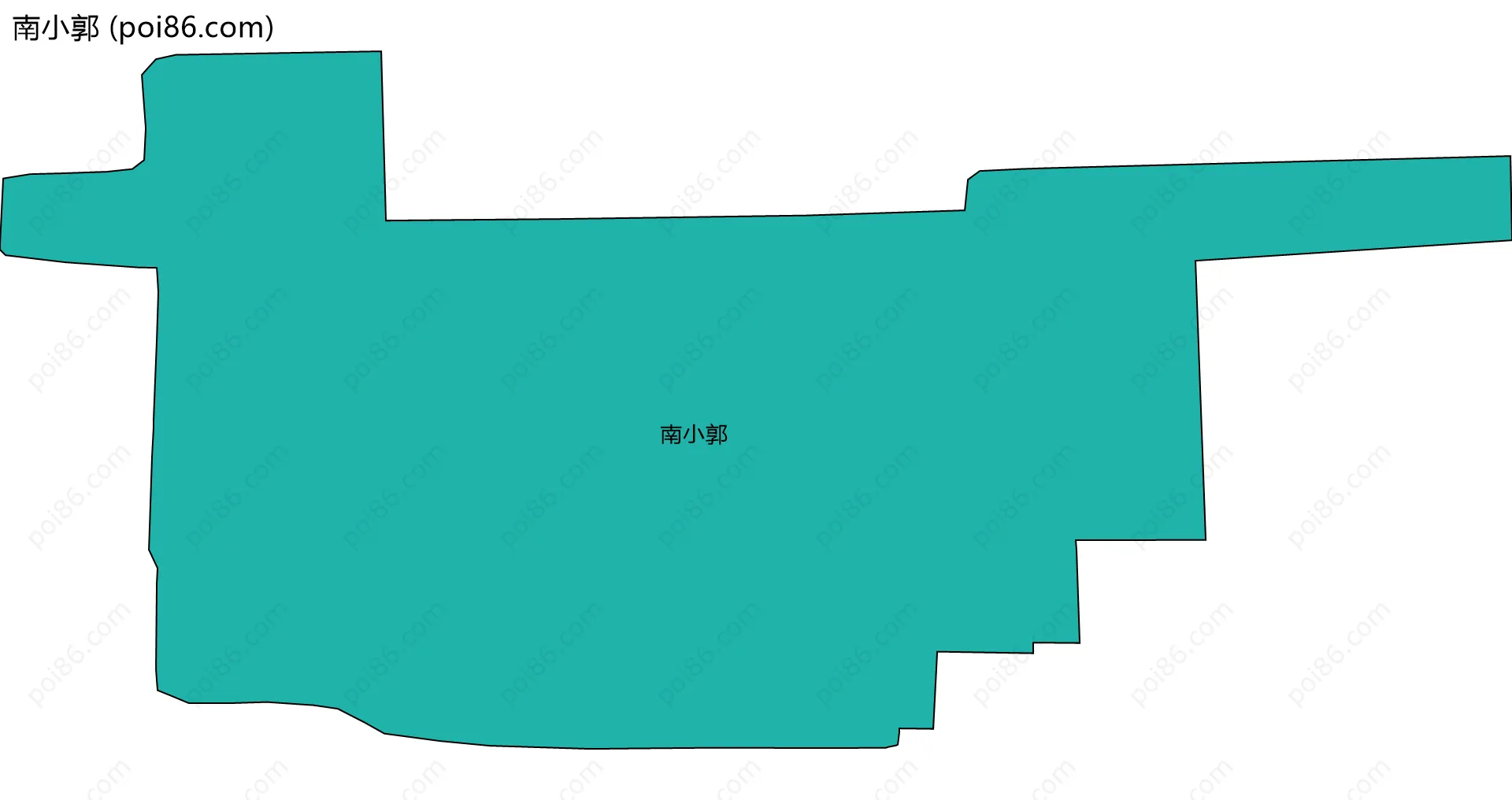 南小郭边界地图