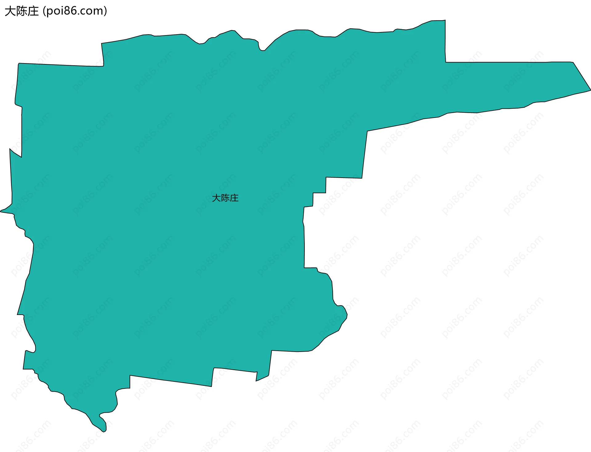 大陈庄边界地图