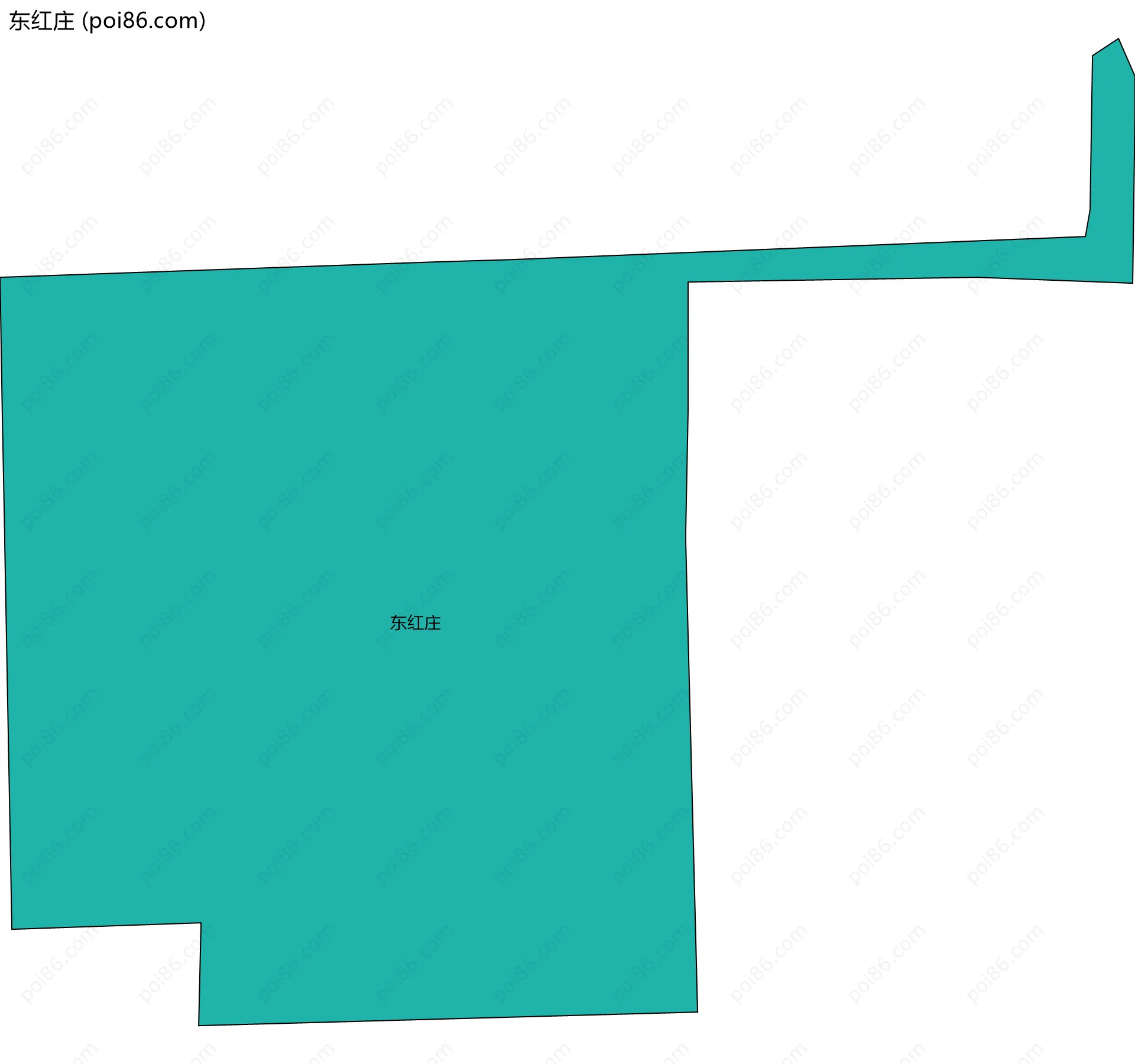 东红庄边界地图