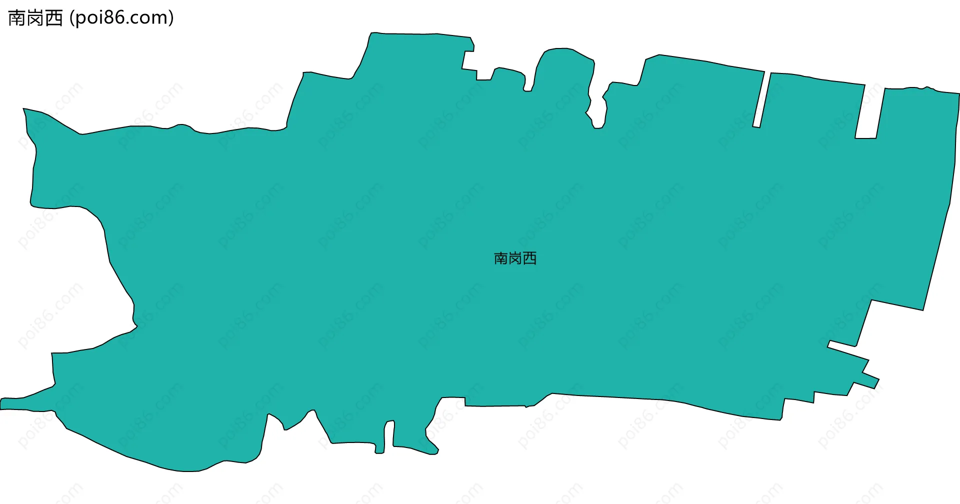 南岗西边界地图