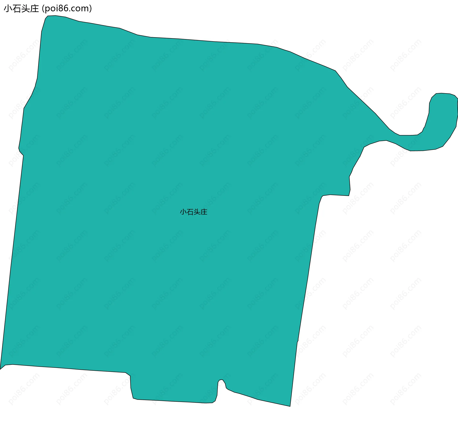 小石头庄边界地图