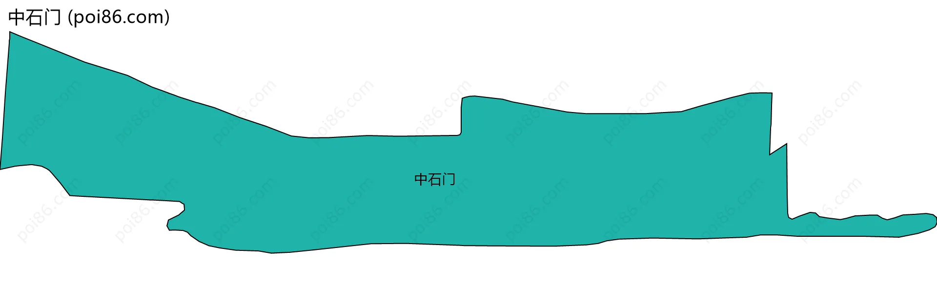 中石门边界地图