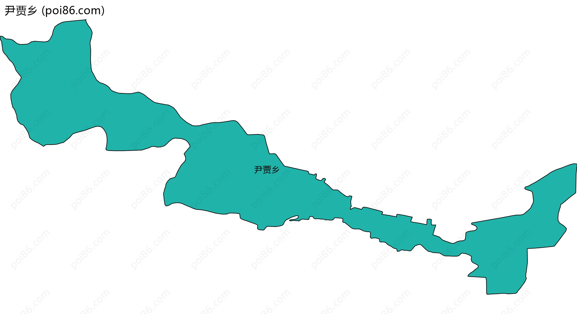 尹贾乡边界地图