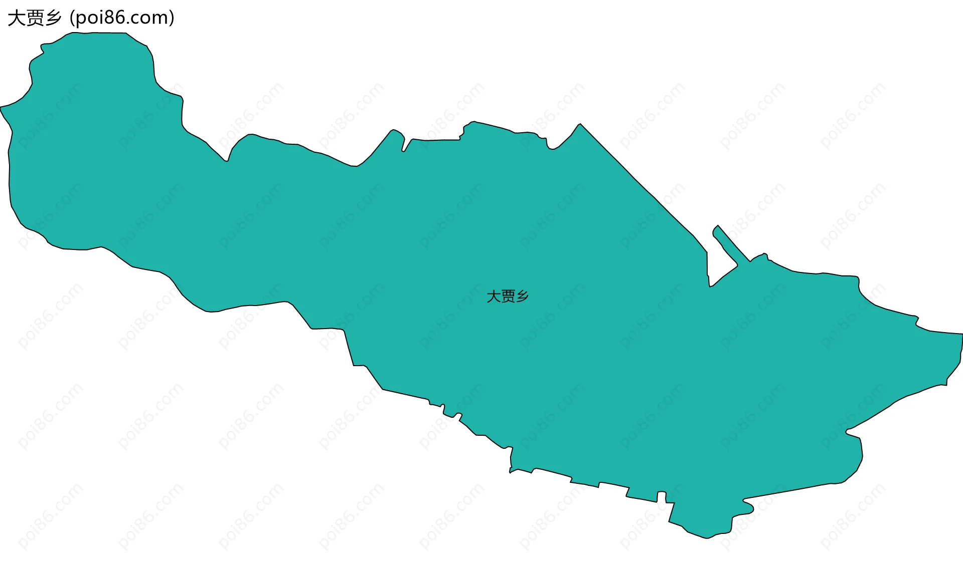 大贾乡边界地图