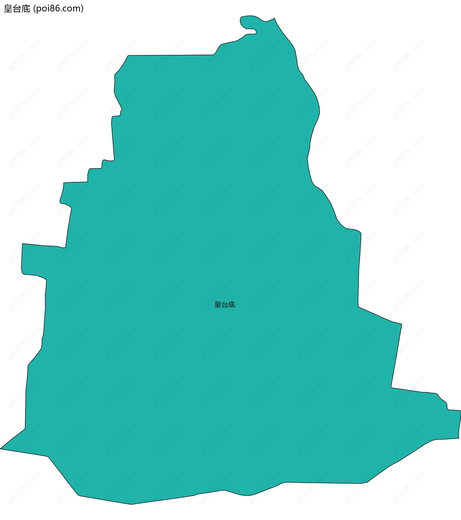 皇台底边界地图