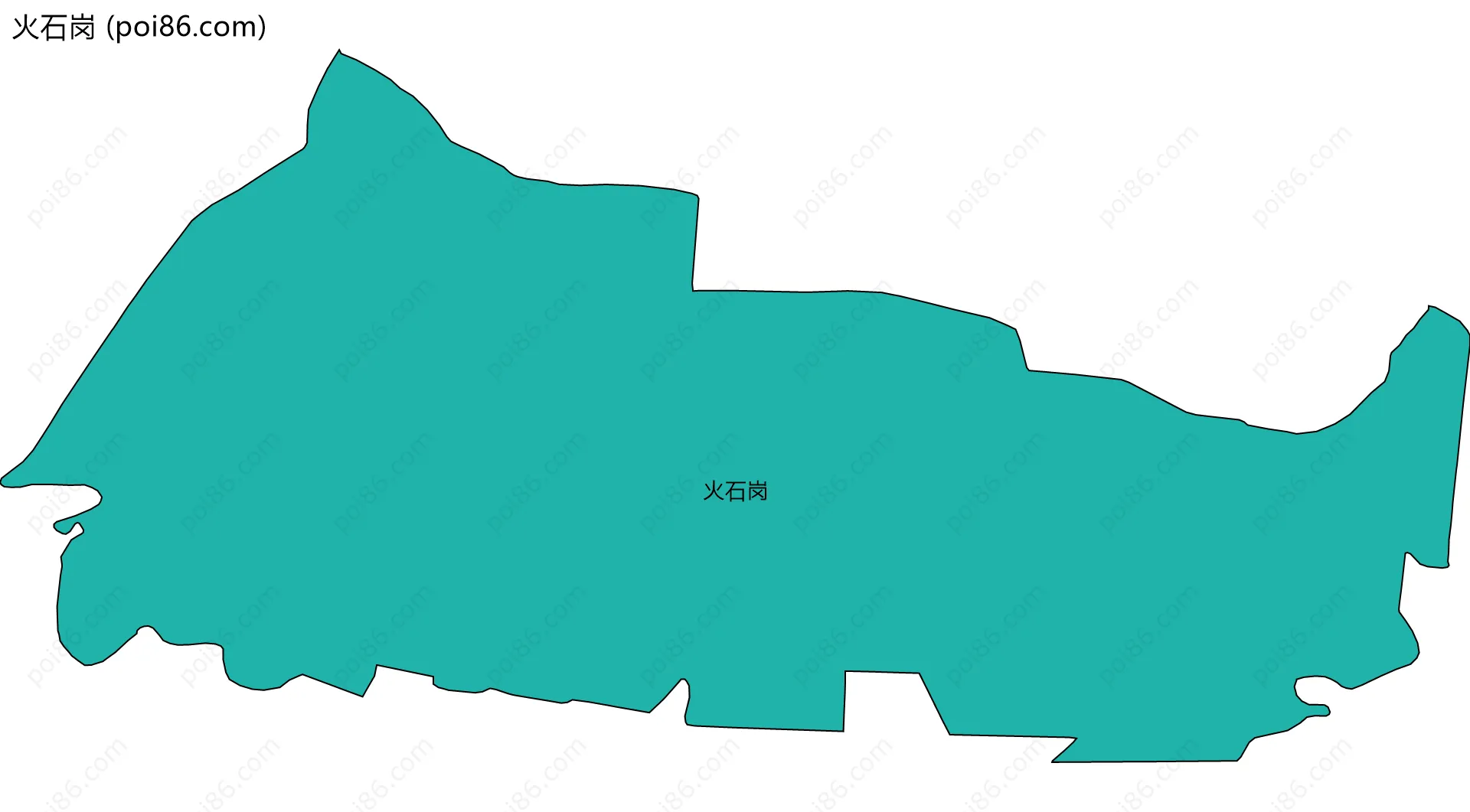 火石岗边界地图