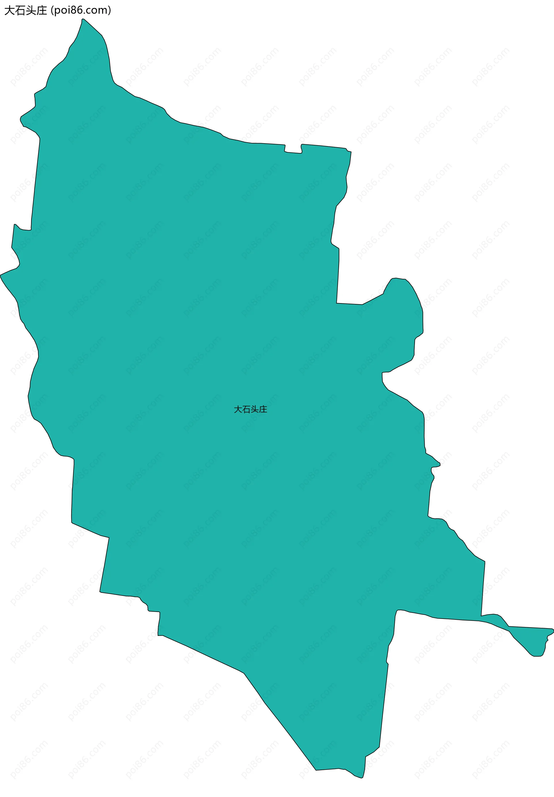 大石头庄边界地图