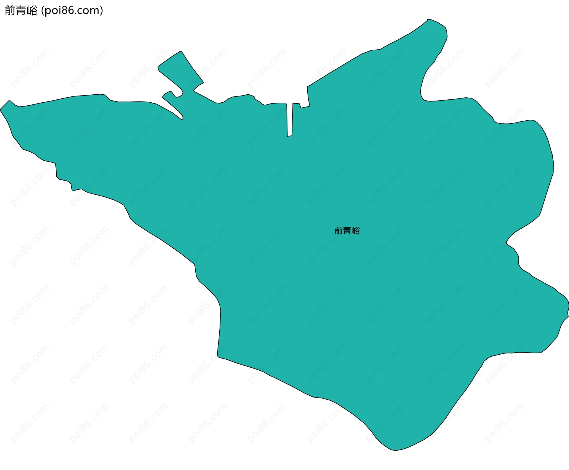 前青峪边界地图